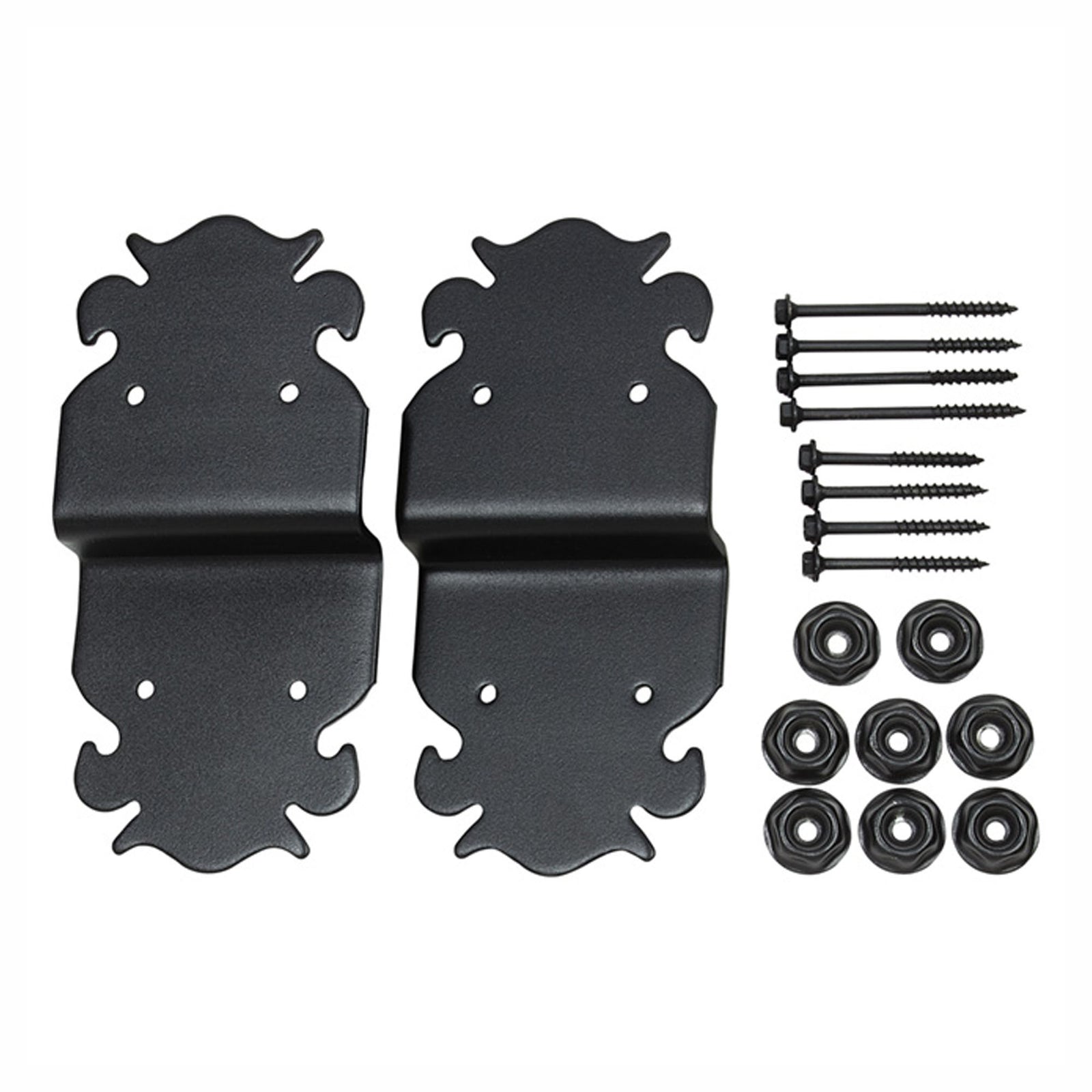 Support de poteaux pour poutre. Noir (emballage de 2)