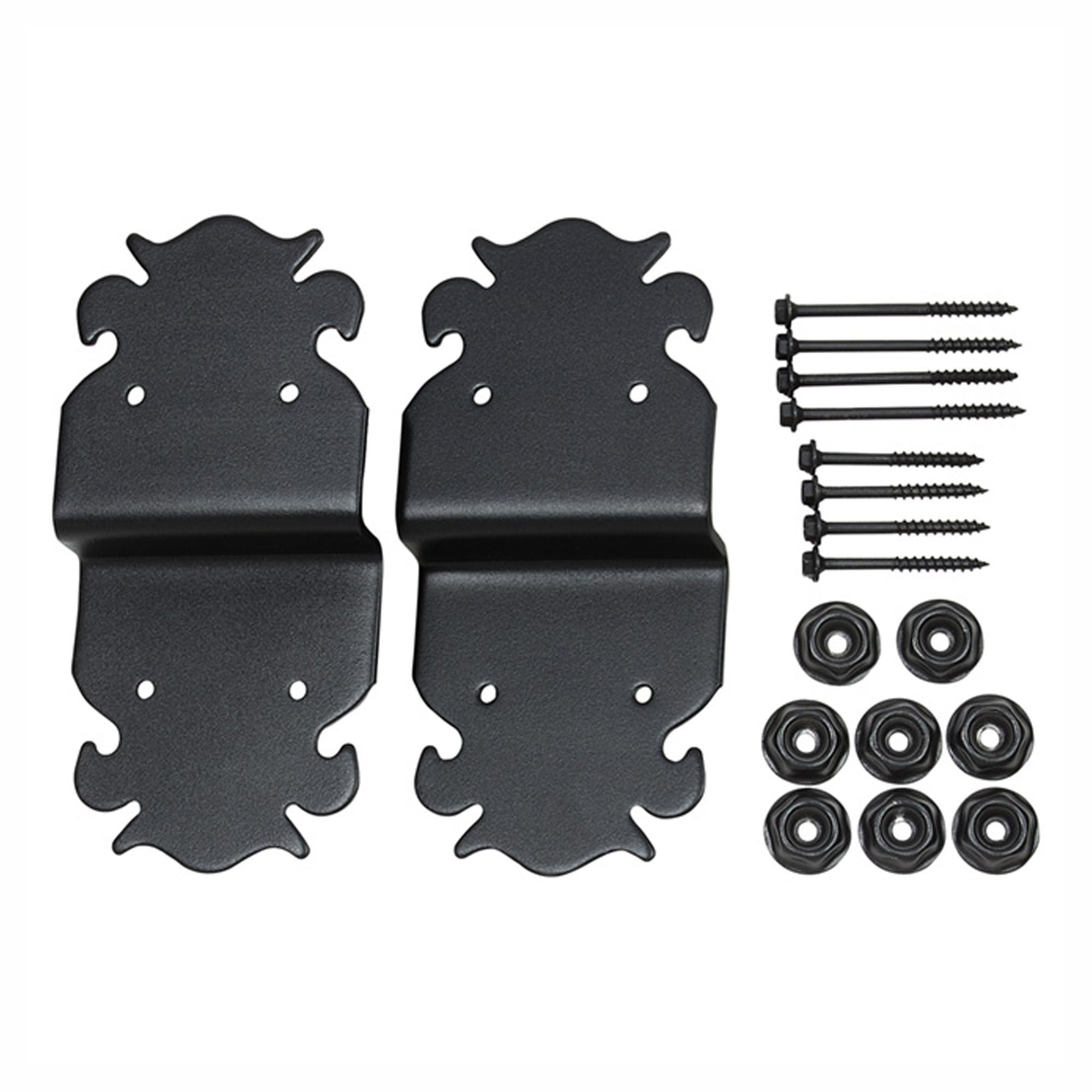 Support de poteaux pour poutre. Noir (emballage de 2)