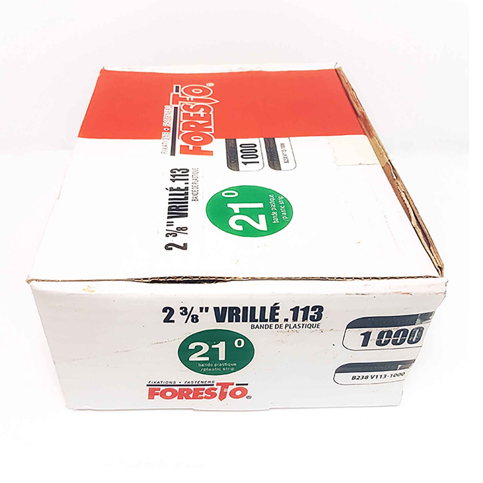 Clou à charpente vrillée en acier galvanisé, 2-3/8’’