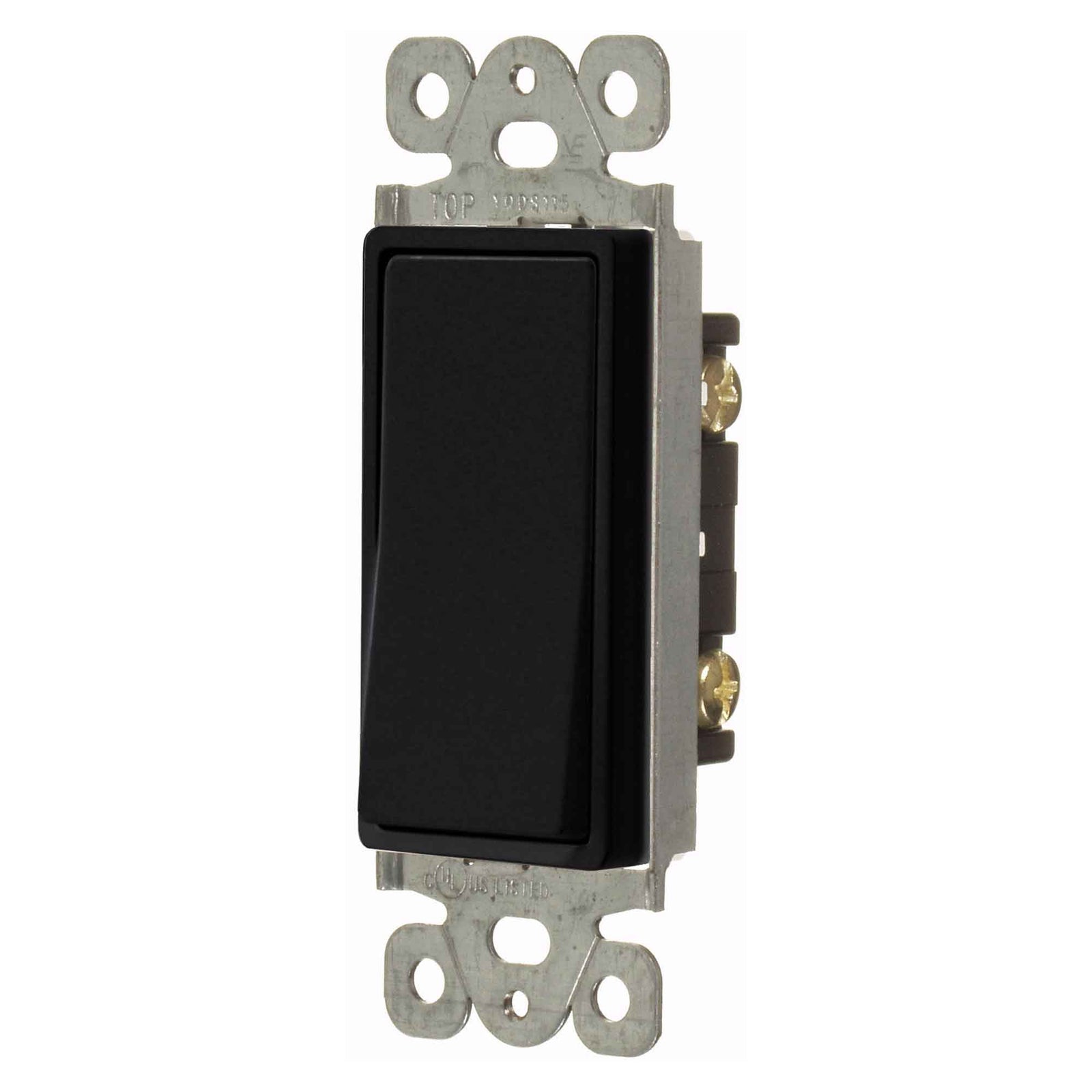 Interrupteur Decora à 3 voies de 15 A, noir