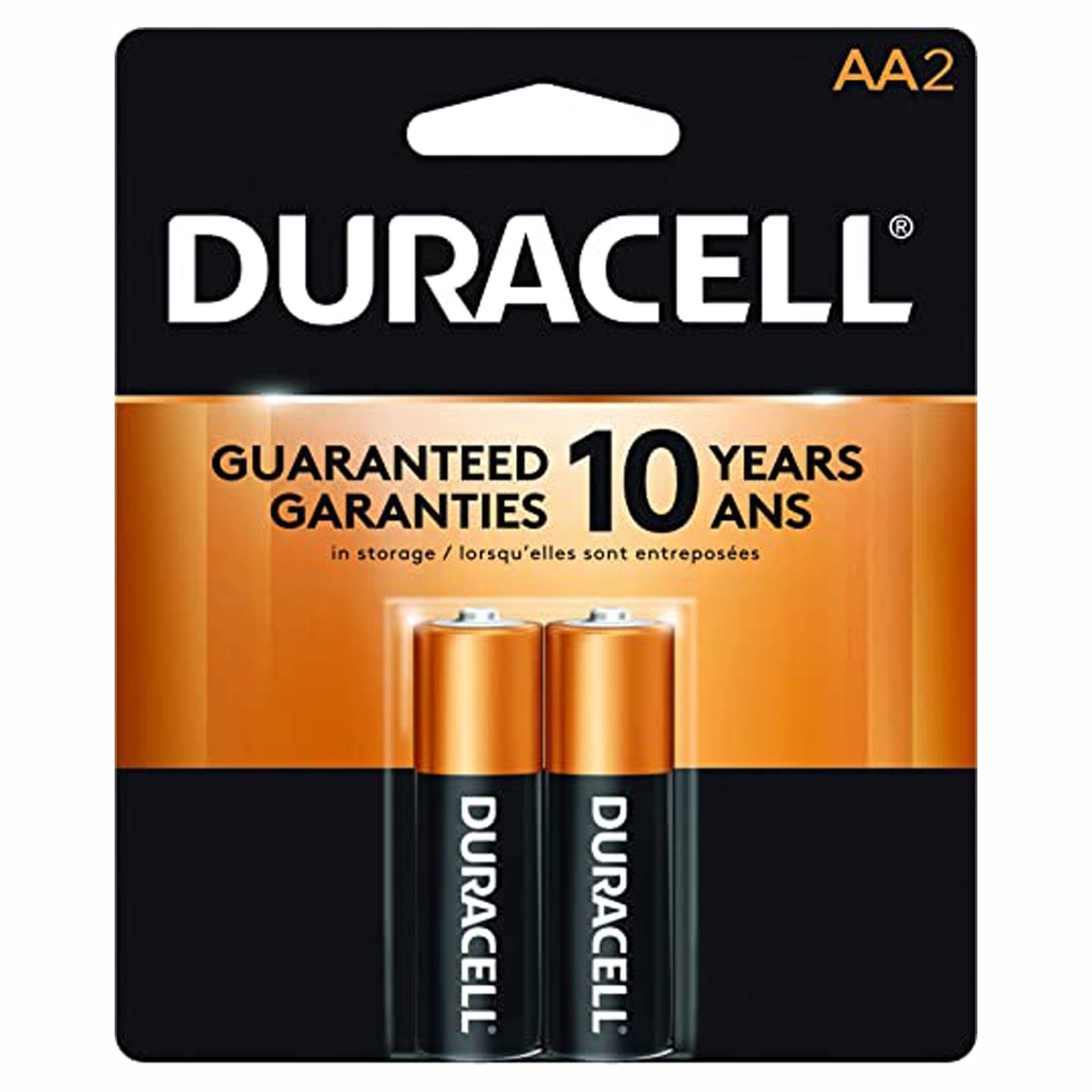 Pile Alkaline, Duracell plus, AA (emballage de 2)