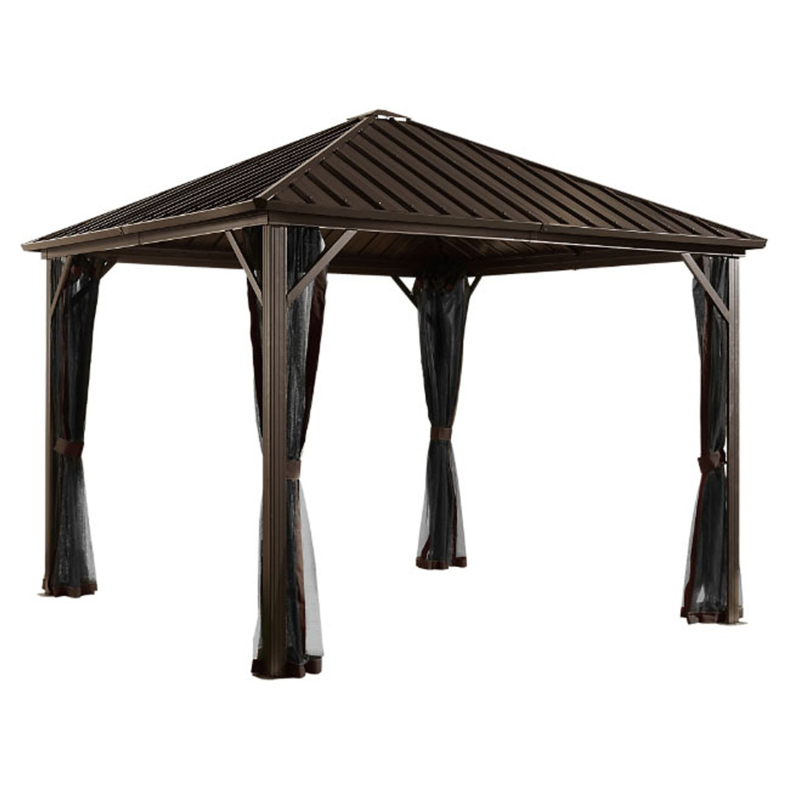 Gazebo, Dakota, en galvium, 8' x 8'