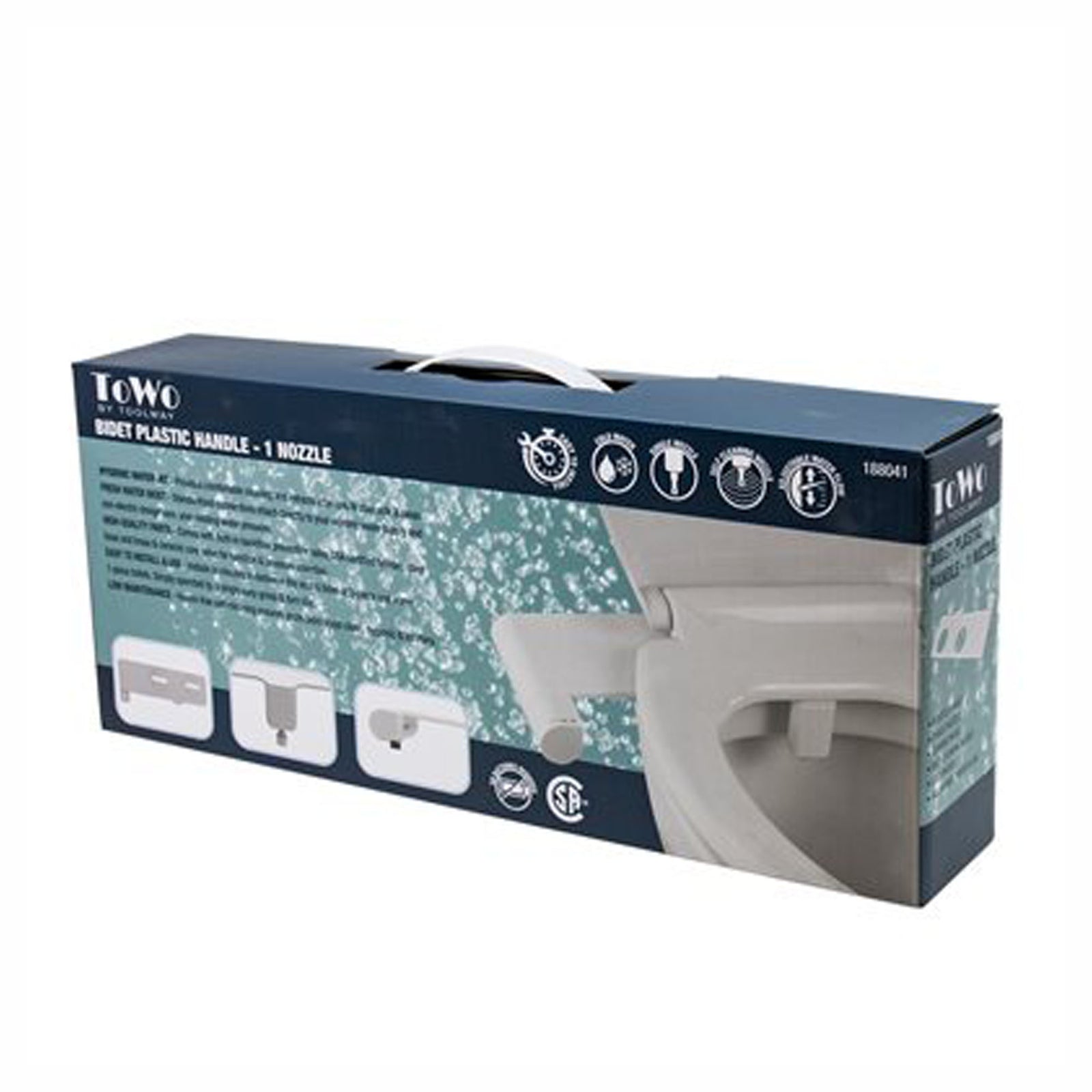 Système de bidet pour toilette, 1 buse