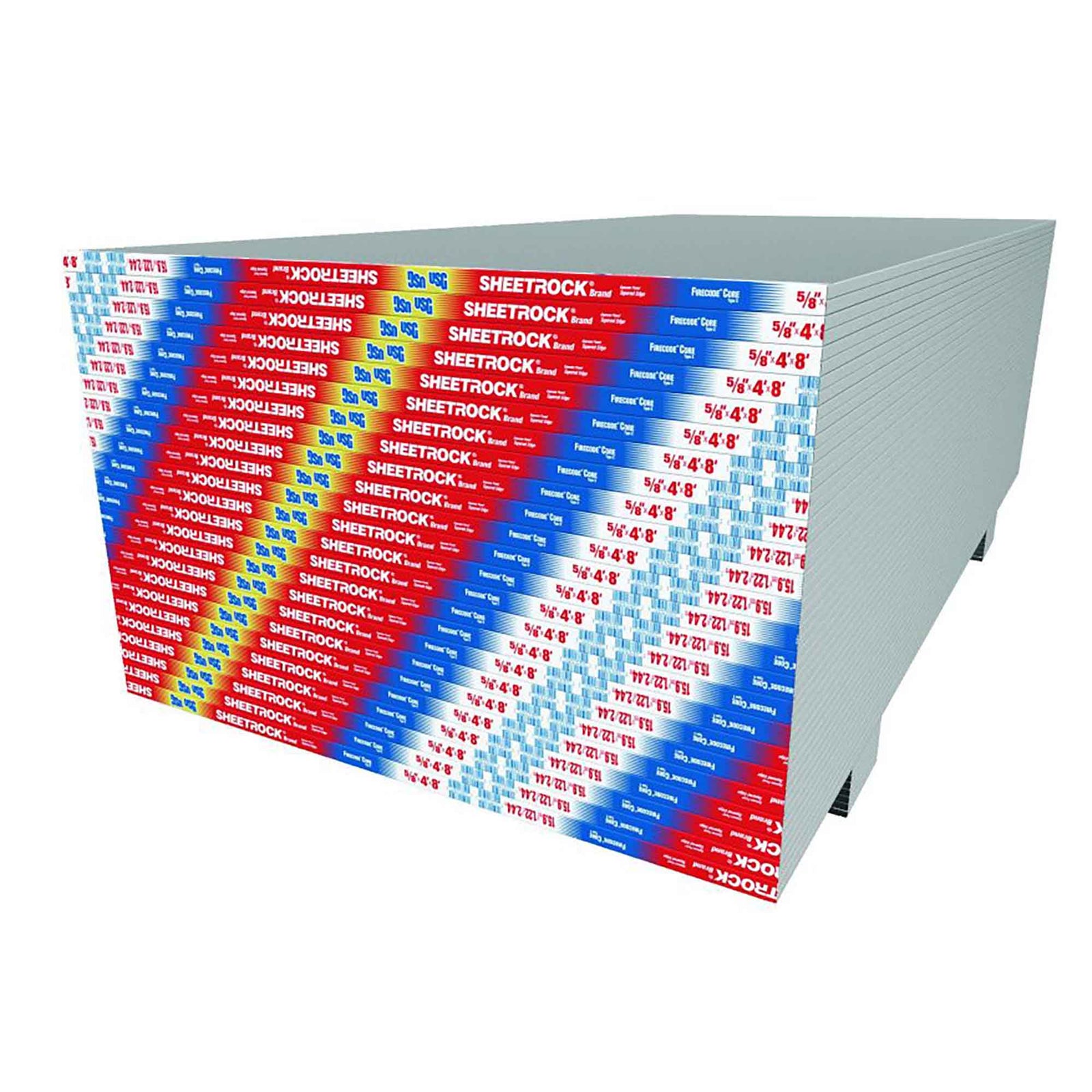 Panneau de Gypse 5/8’’ x 4' x 12’ résistant au feu