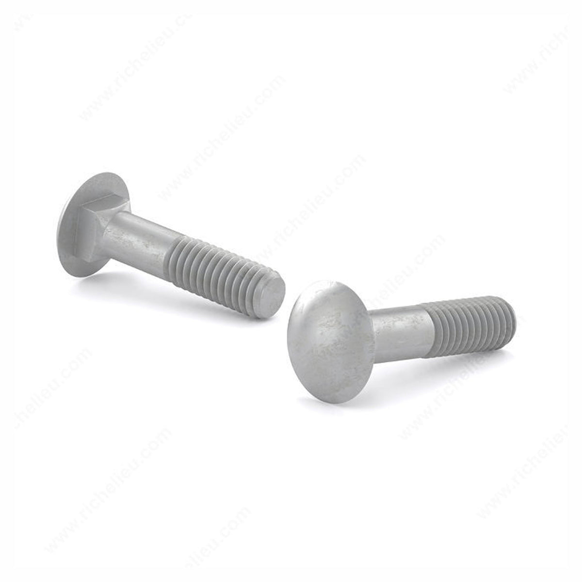 Boulon de carrosserie, tête ronde, acier galvanisé à chaud, 1/4'' x 3-1/2'' (emballage de 50)