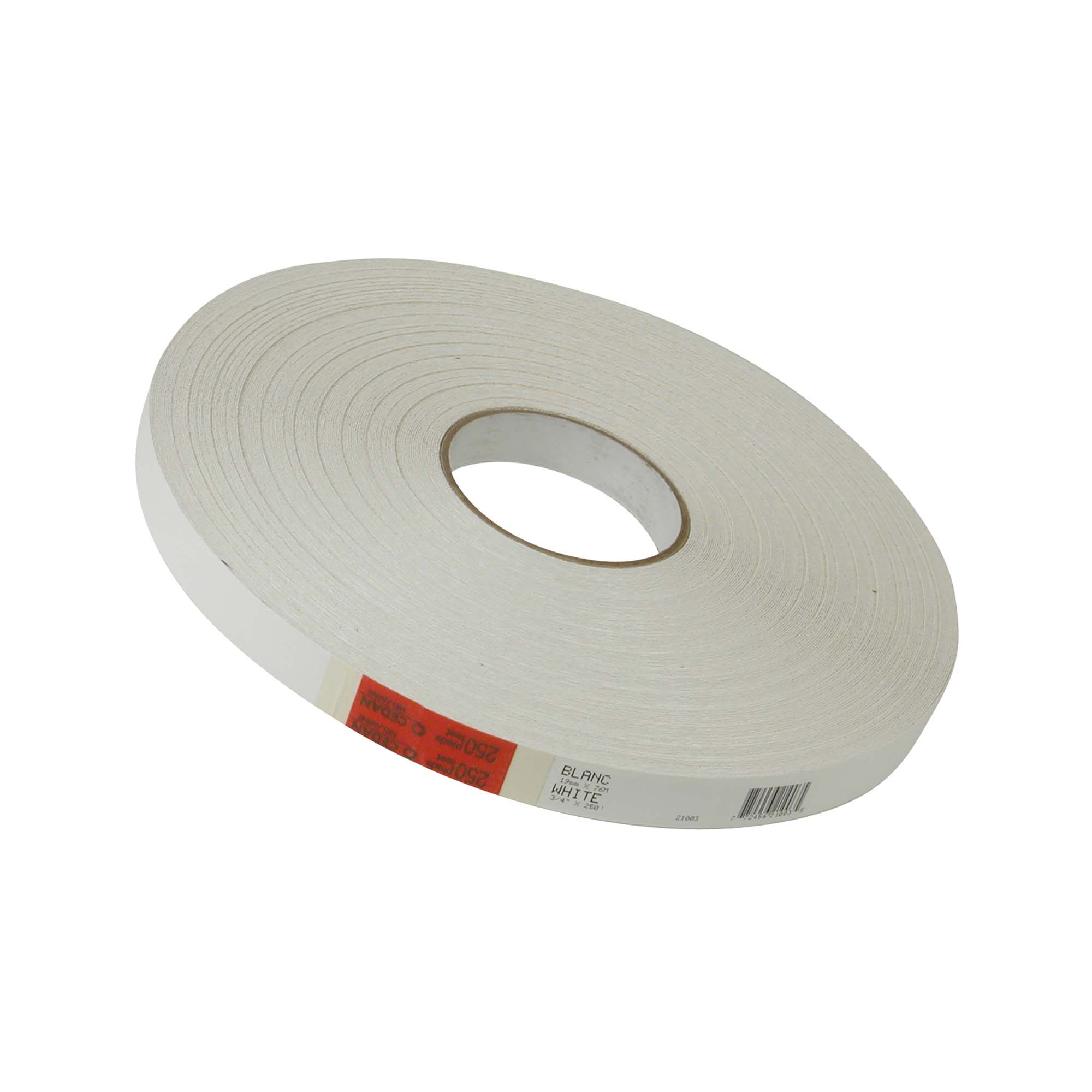 Bande de chant en mélamine blanche, 3/4" x 250'