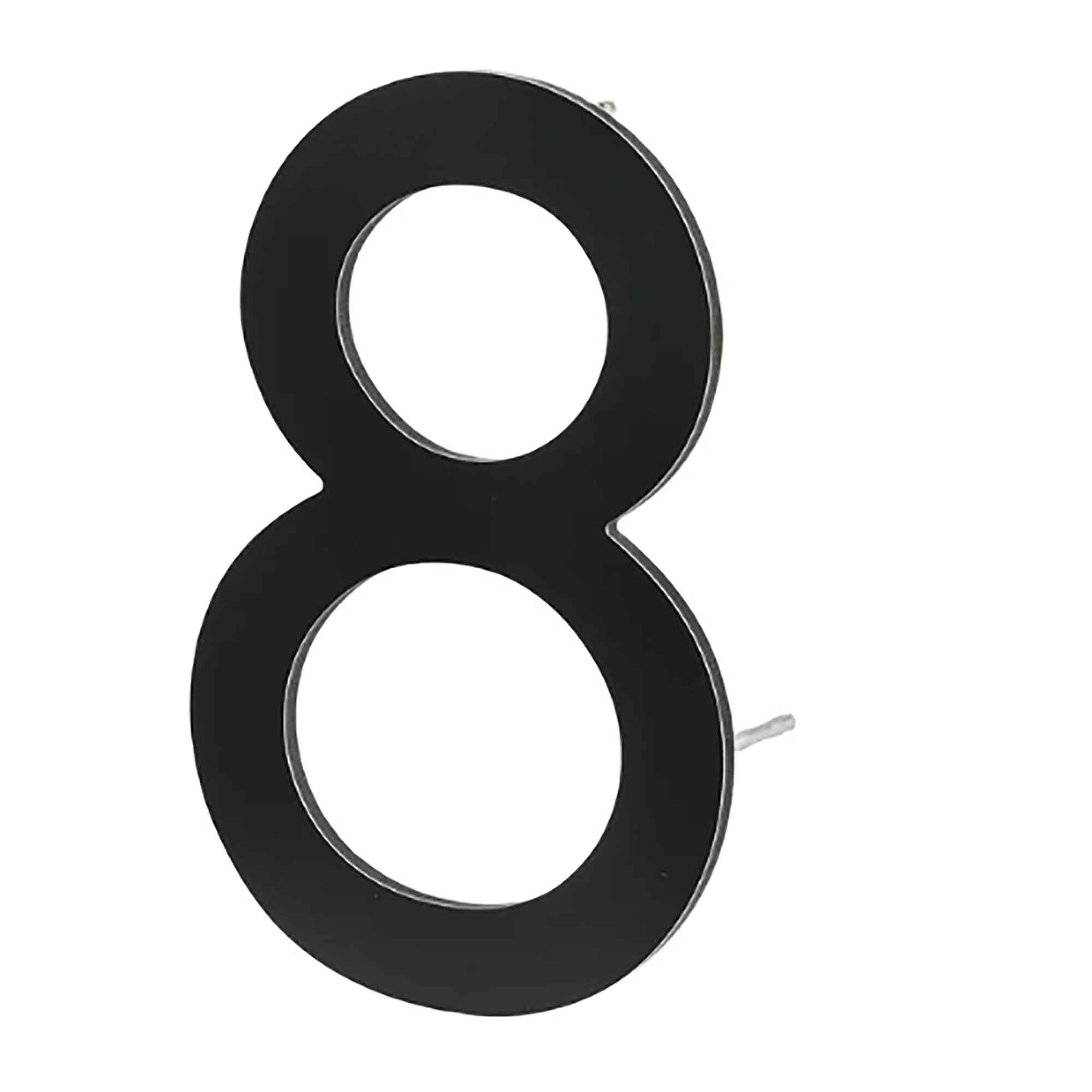 Chiffre d'adresse civique 9'', noir, #8