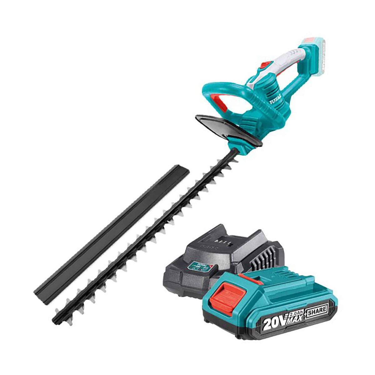 Taille-haie à batterie sans balais, 20 Volts