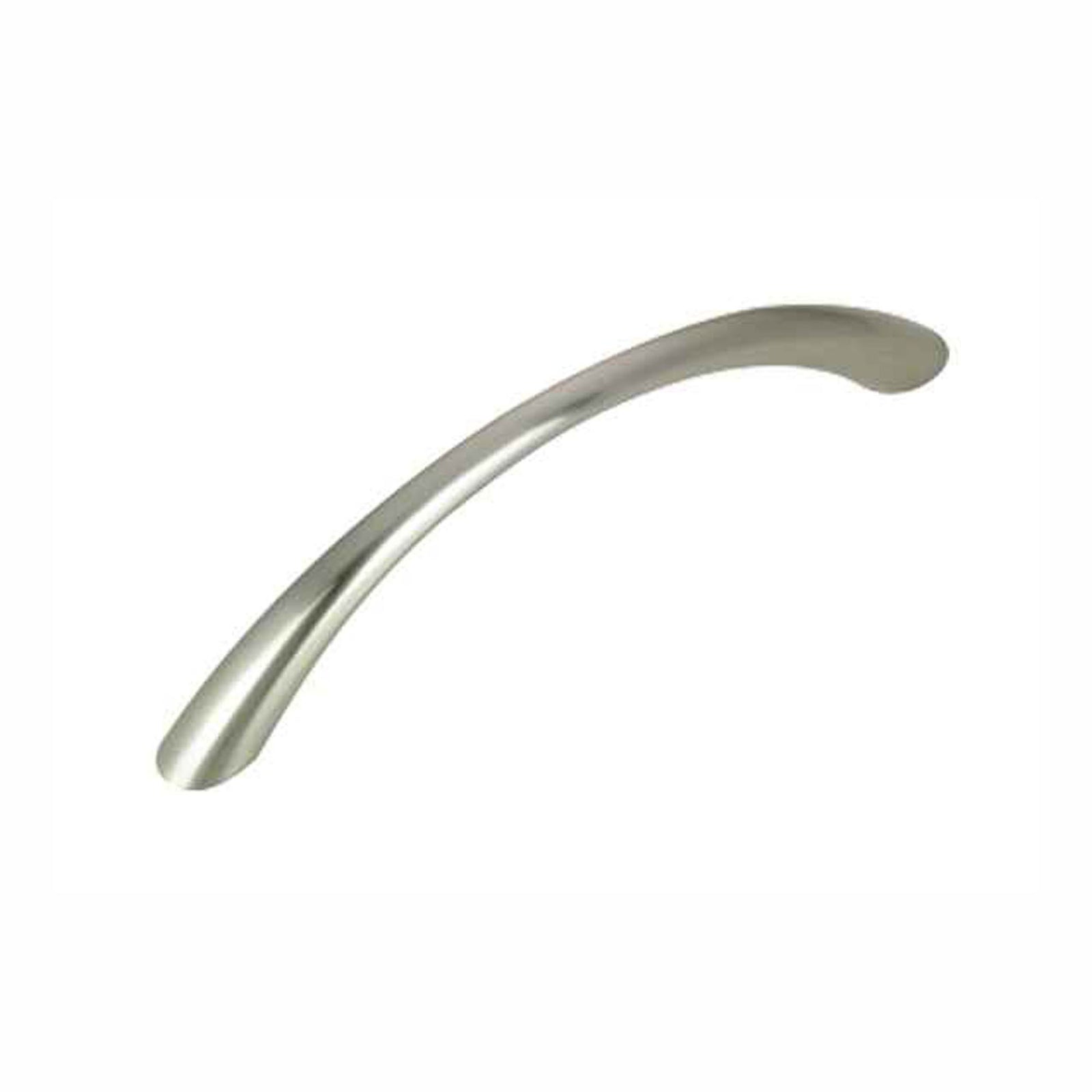 Poignée de métal contemporaine, nickel brossé, 96 mm (emballage de 10)