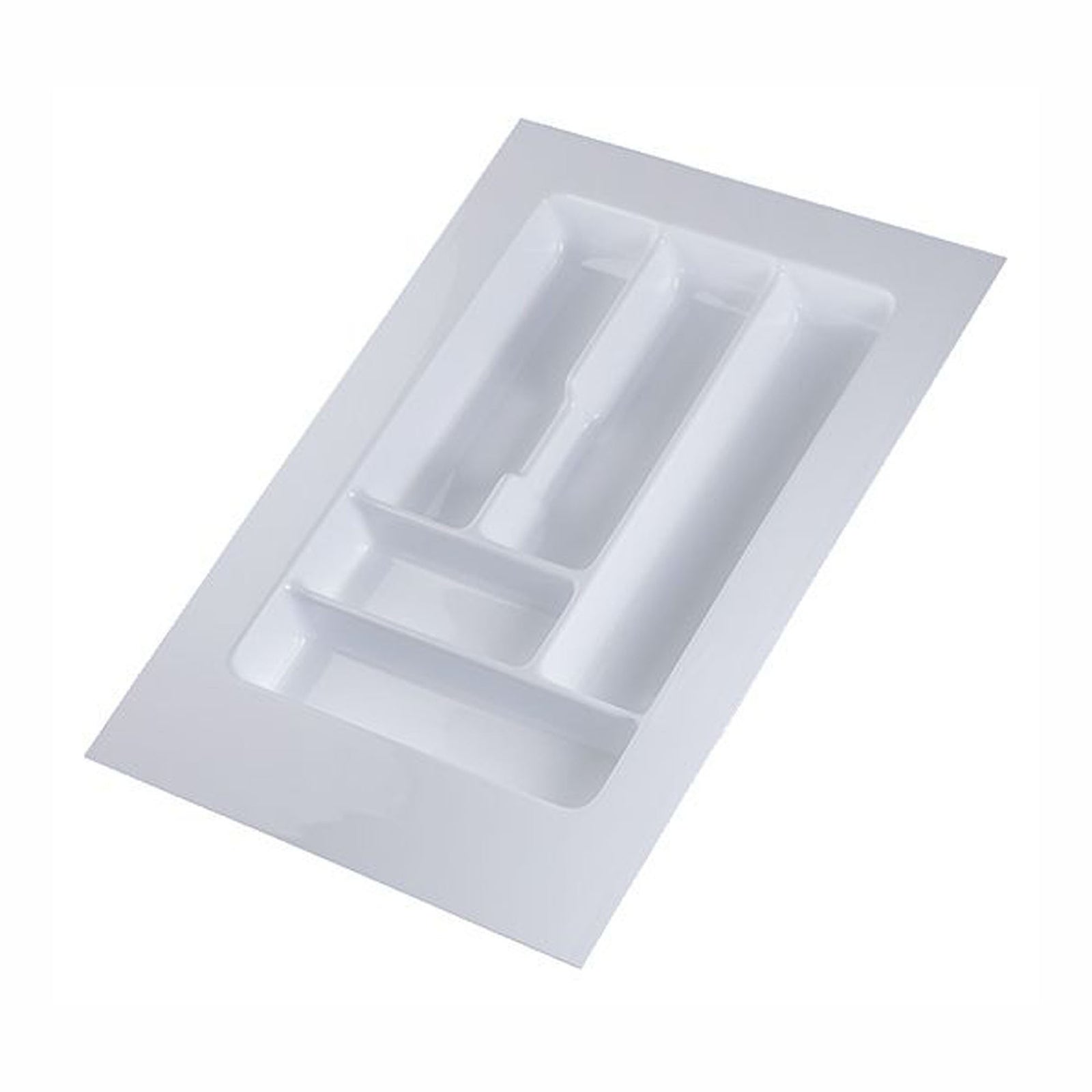 Casier à ustensile, 5 sections, blanches, 12'' à 15''