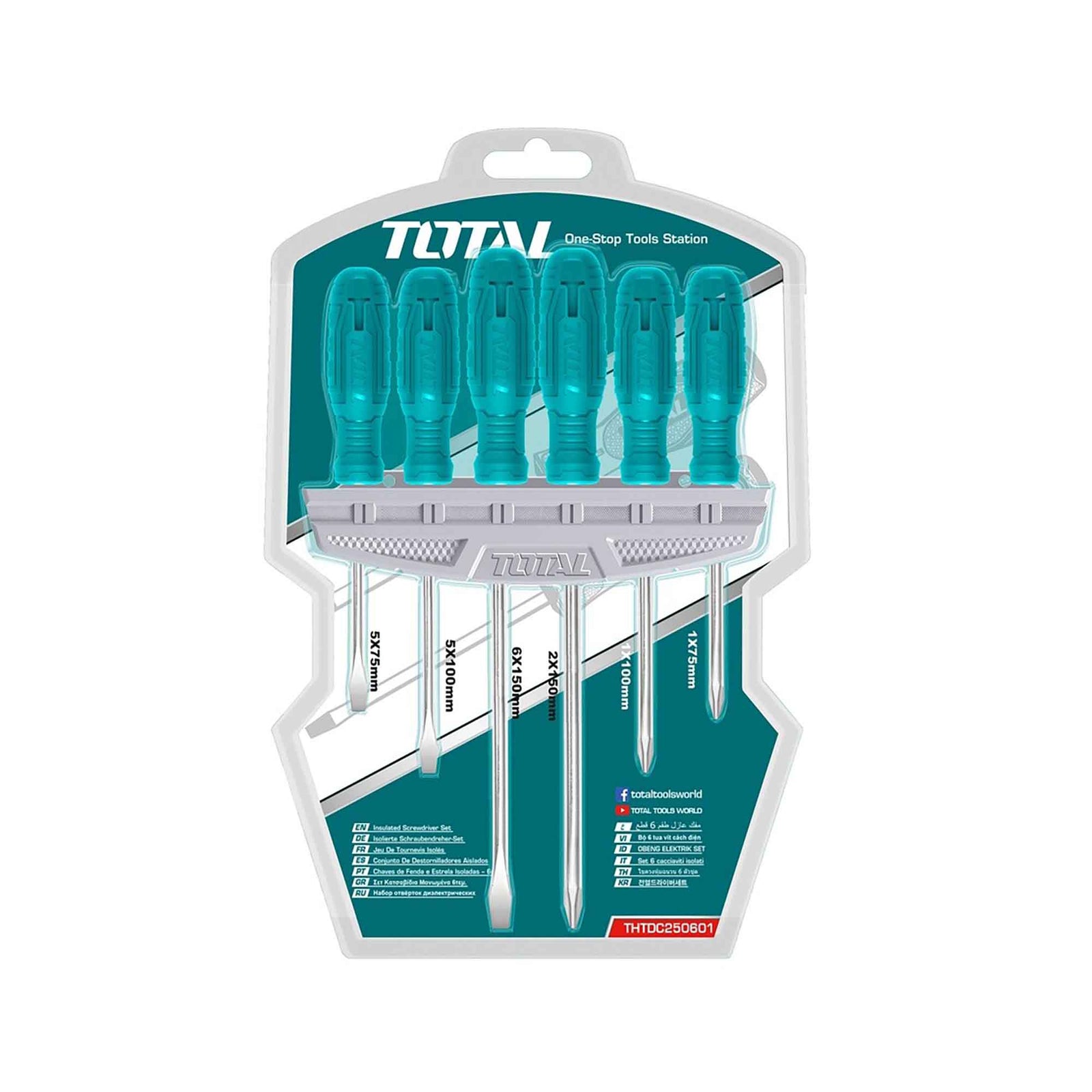 Ensemble de 6 tournevis Total tools