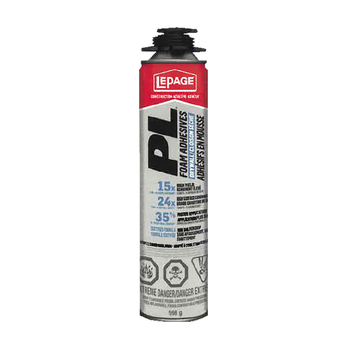 Mousse Adhésive Pl avantage cloison sèche, 598 gr
