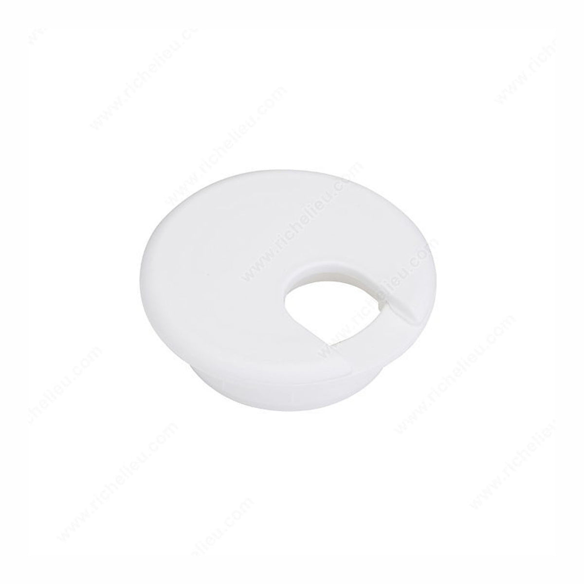 Passe-fils circulaire, blanc, 2-1/2''