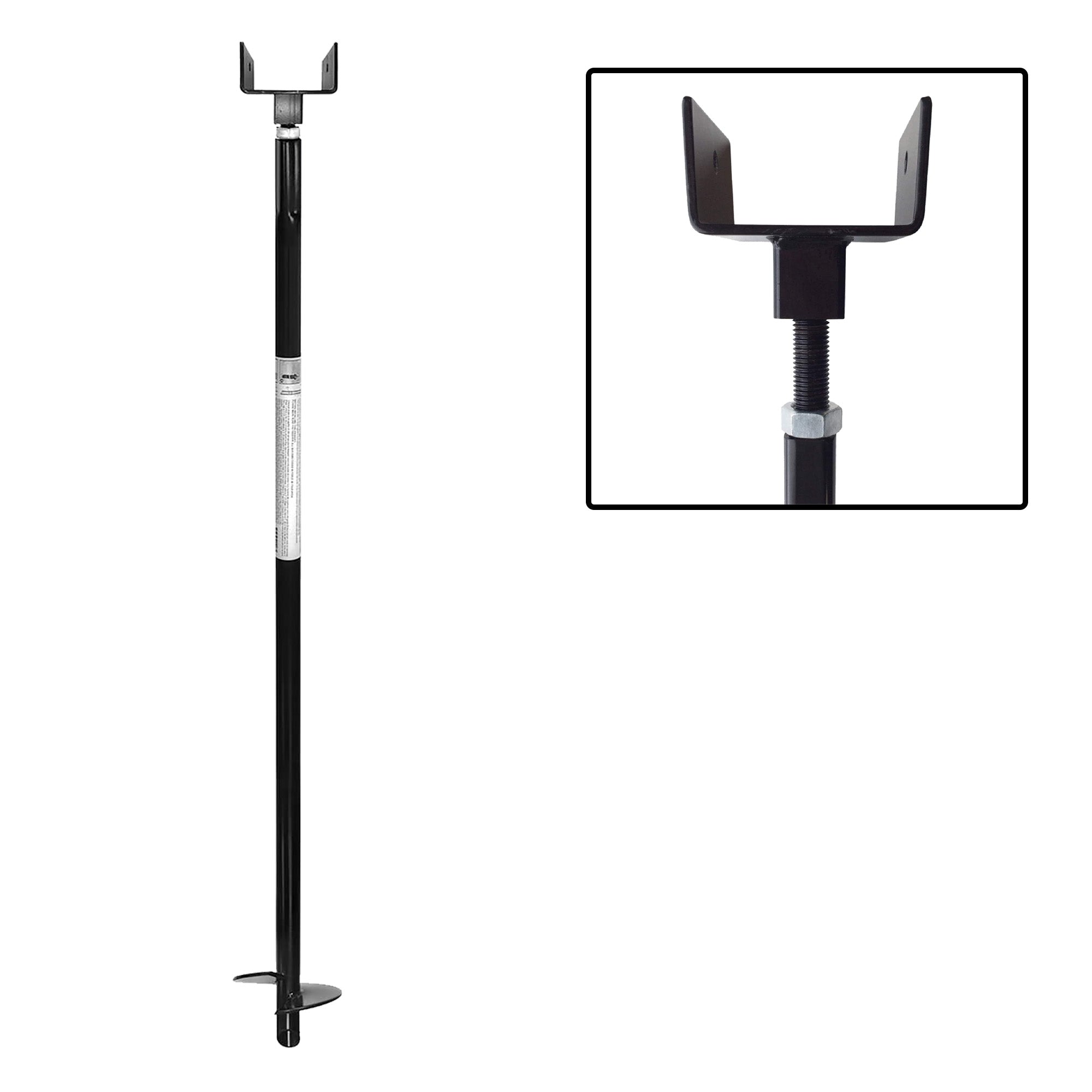 Pieu noir ajustable, 50″