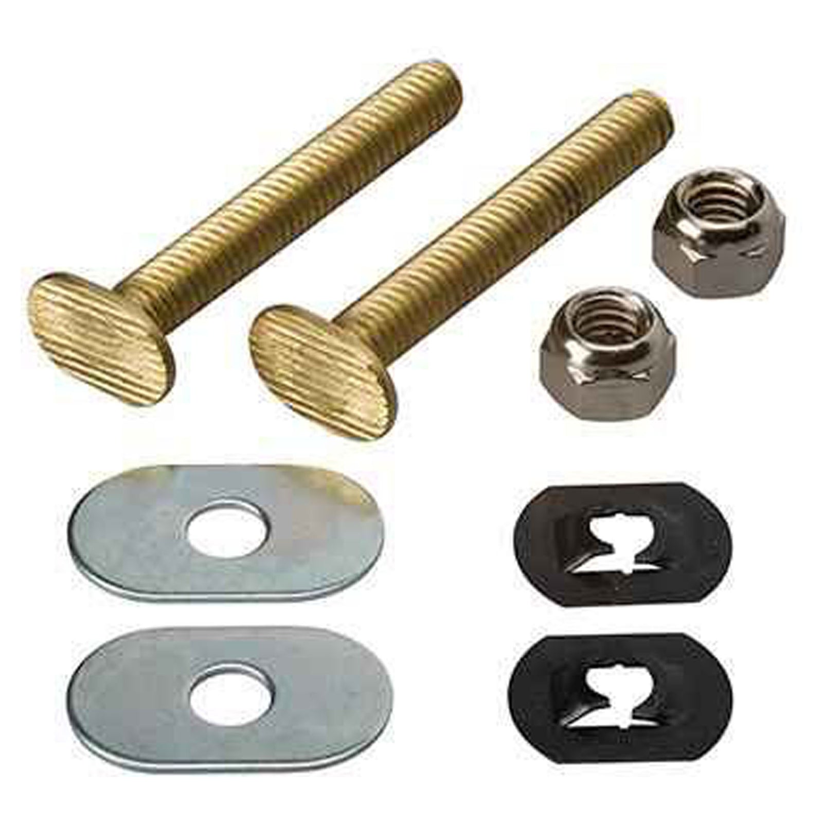 Boulon de bride en laiton, 5/16'' x 2-1/4'' (emballage de 2)