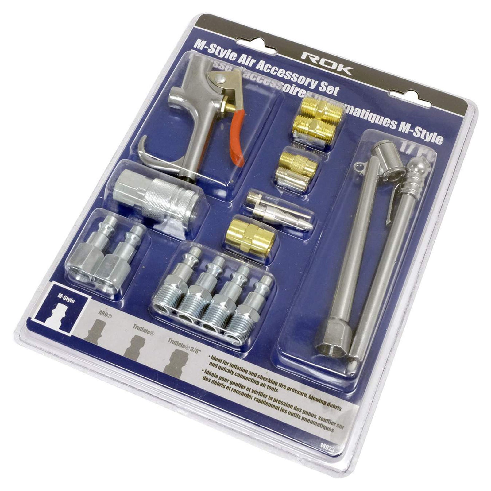 Ensemble de soufflette et buse, de style M, 1/4'' (emballage de 17)