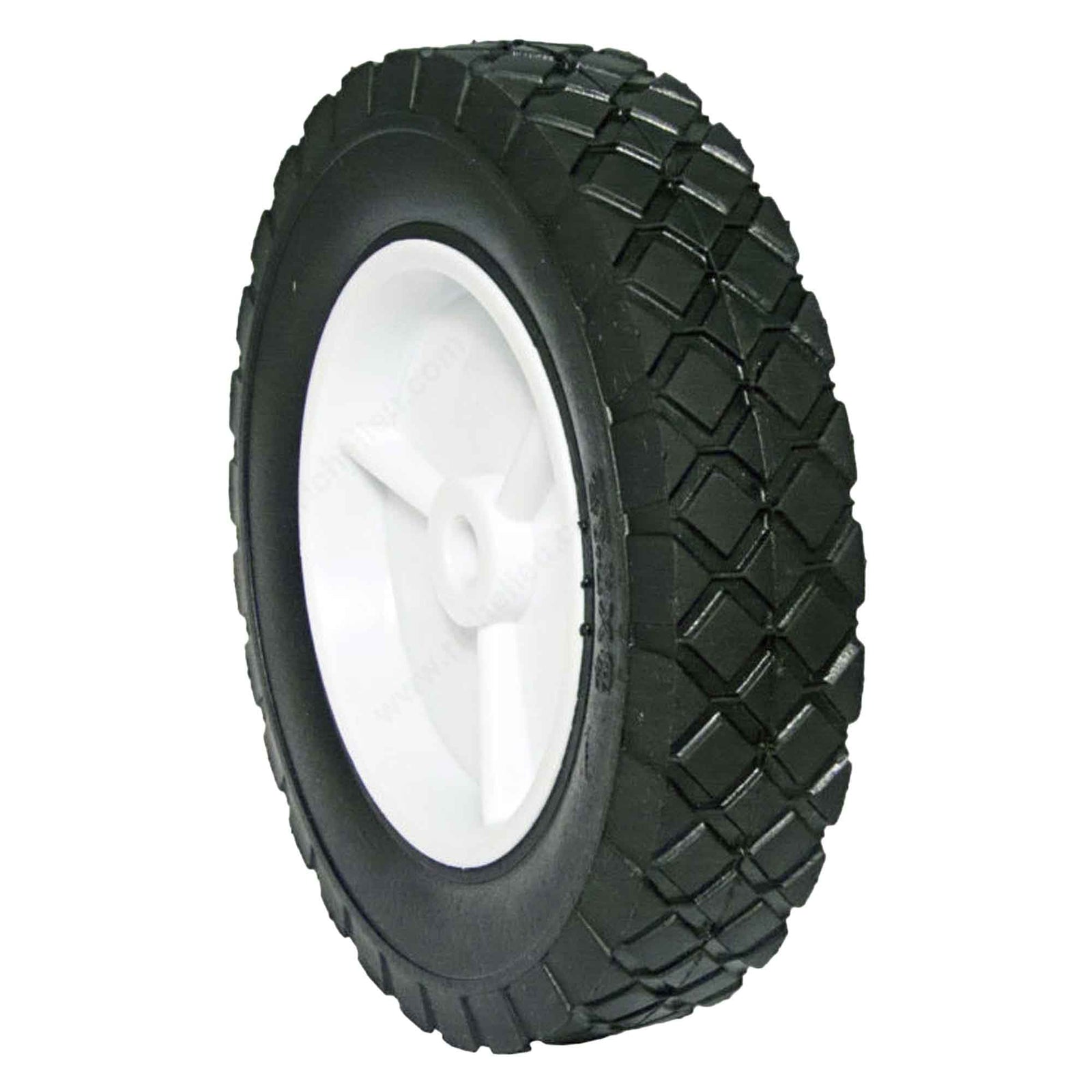 Roue en plastique de jardin blanc, 1-3/4'' x 8''