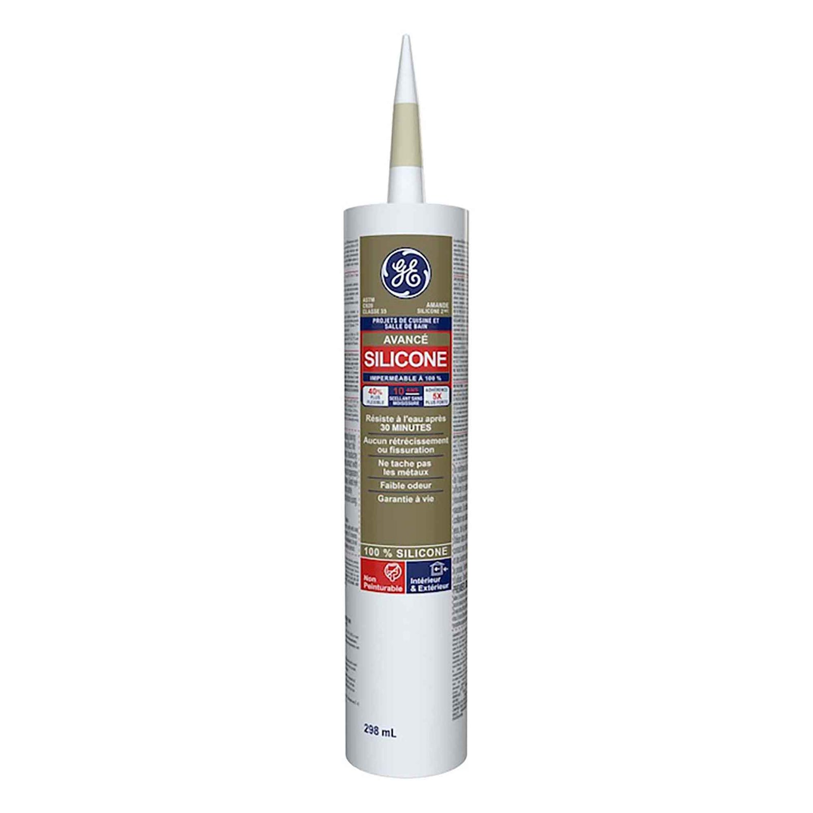 Silicone cuisine et salle de bain G.E., clair, 298 ml