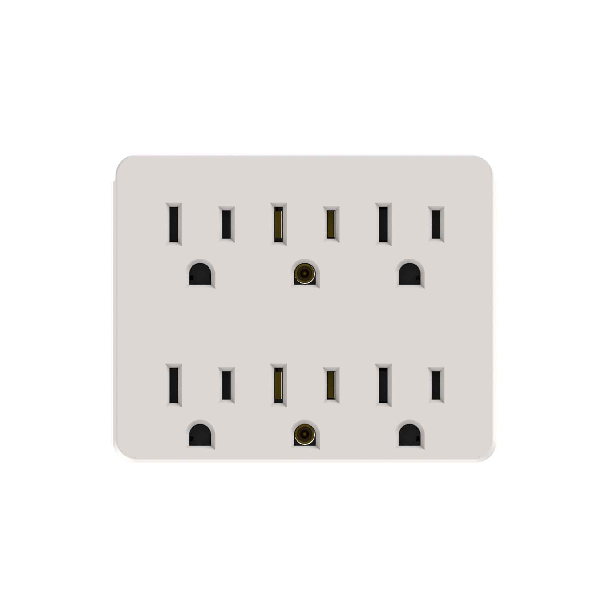 Adaptateur à 6 prises, 15A /125 Volts