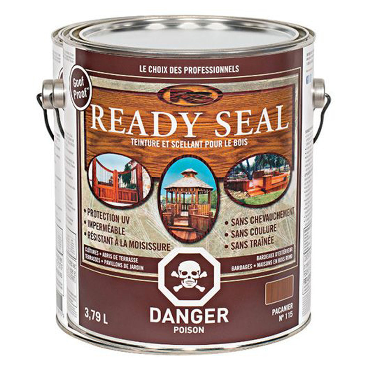 Teinture extérieure, chêne clair, 3,79 litres