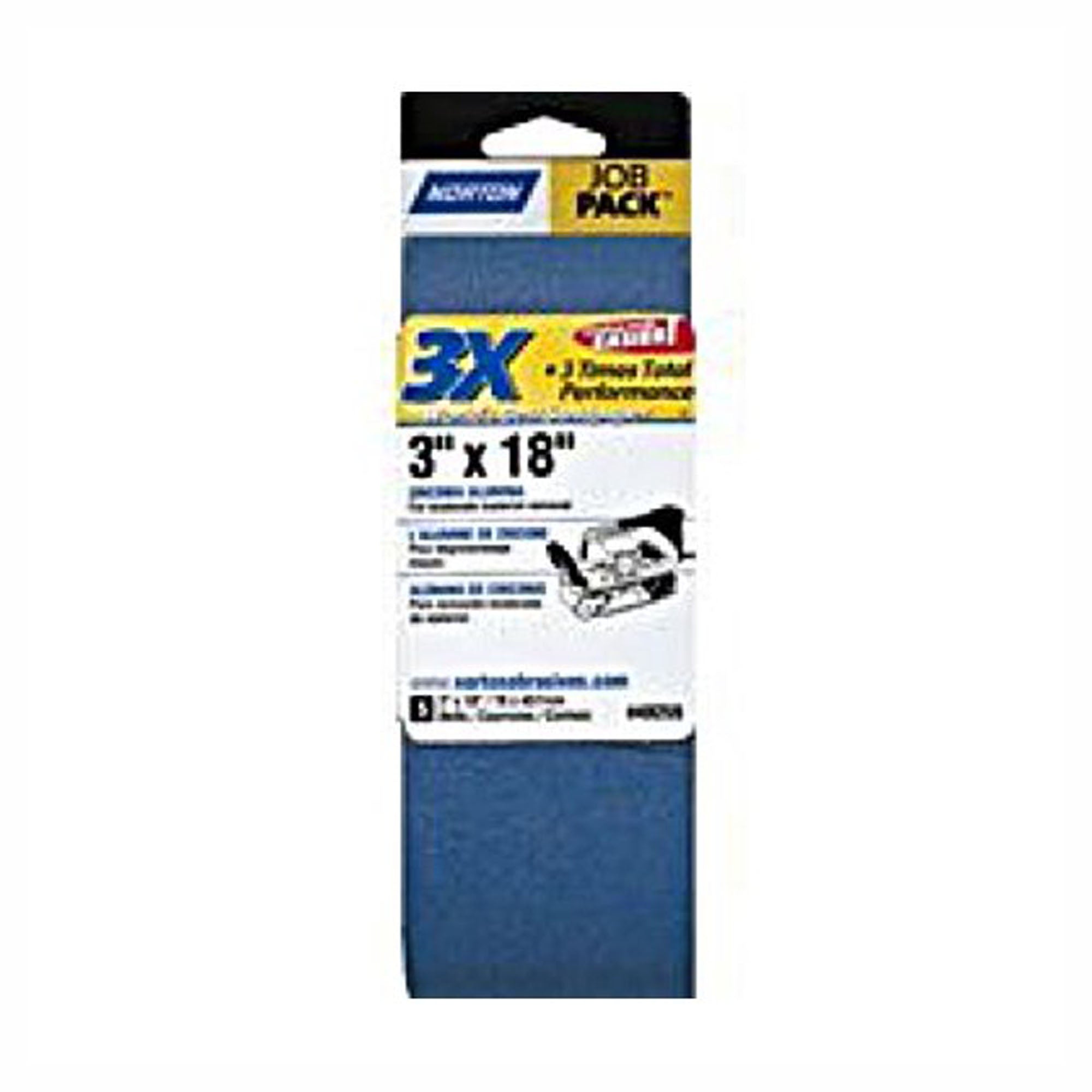 bande abrasive, 3'' x 18'', 50 gr (emballage de 5)