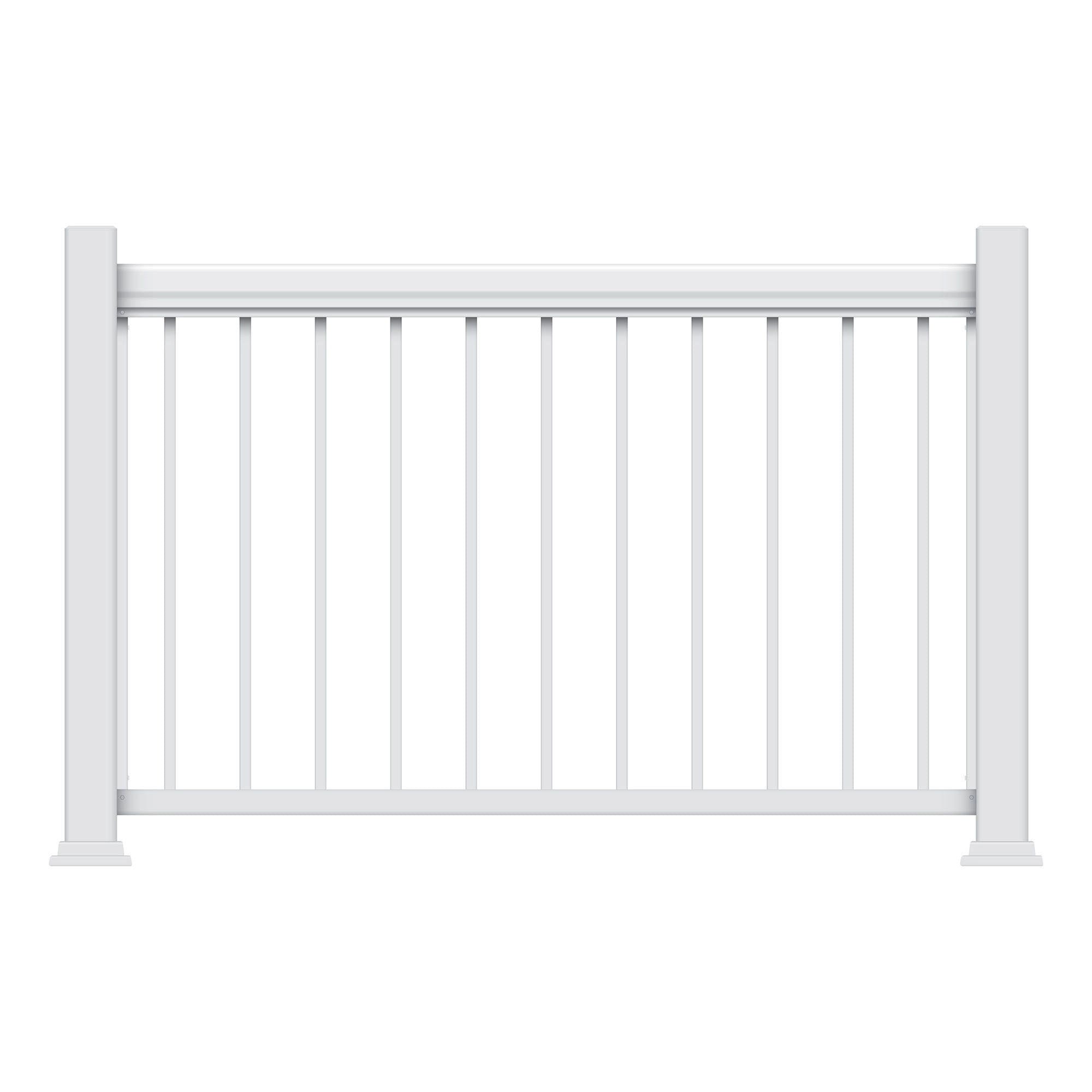 Ensemble de rampe Legacy en aluminium blanc, 42'' x 72'' 