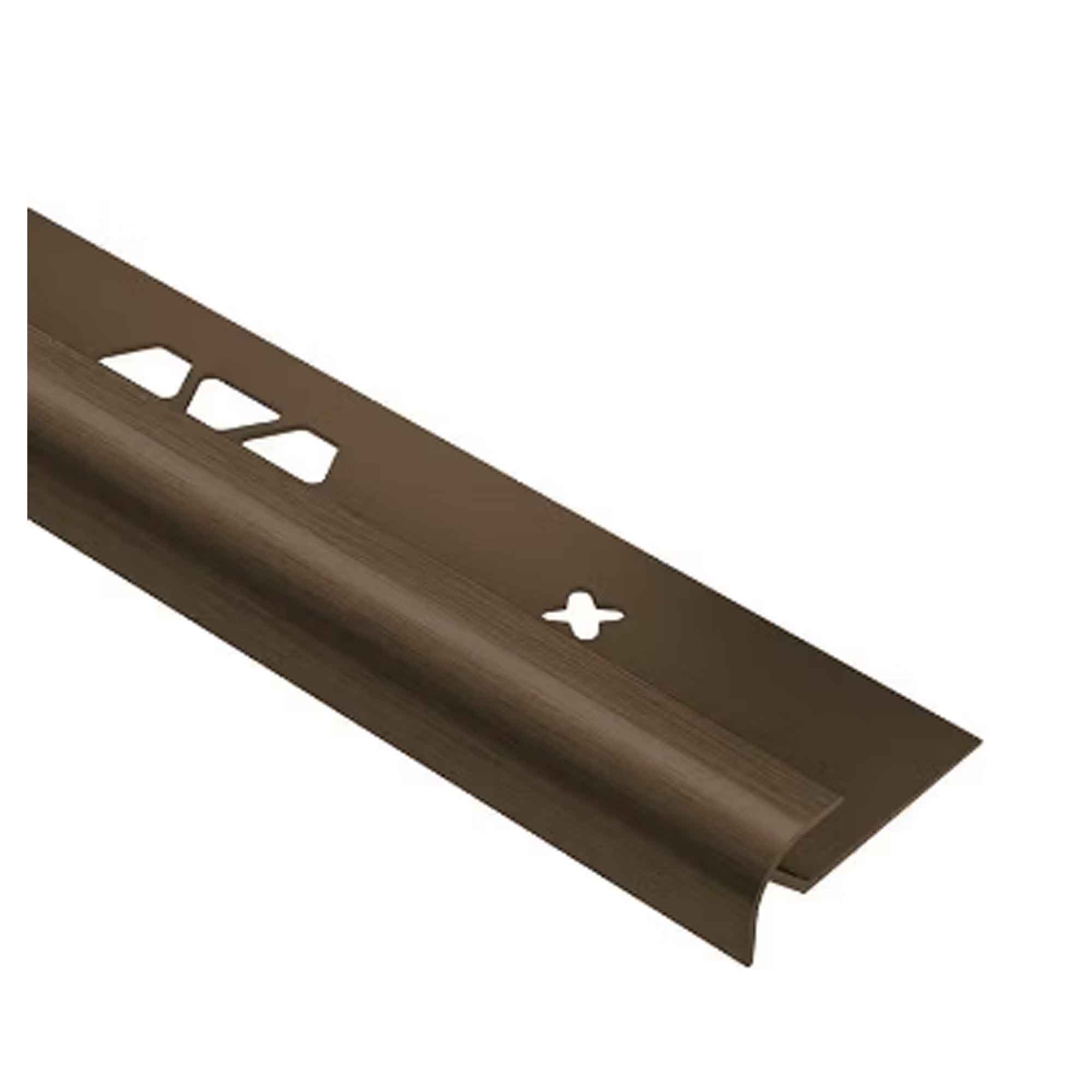 Moulure profilée ronde VINPRO-RO en aluminium bronze brossé, 5/32''