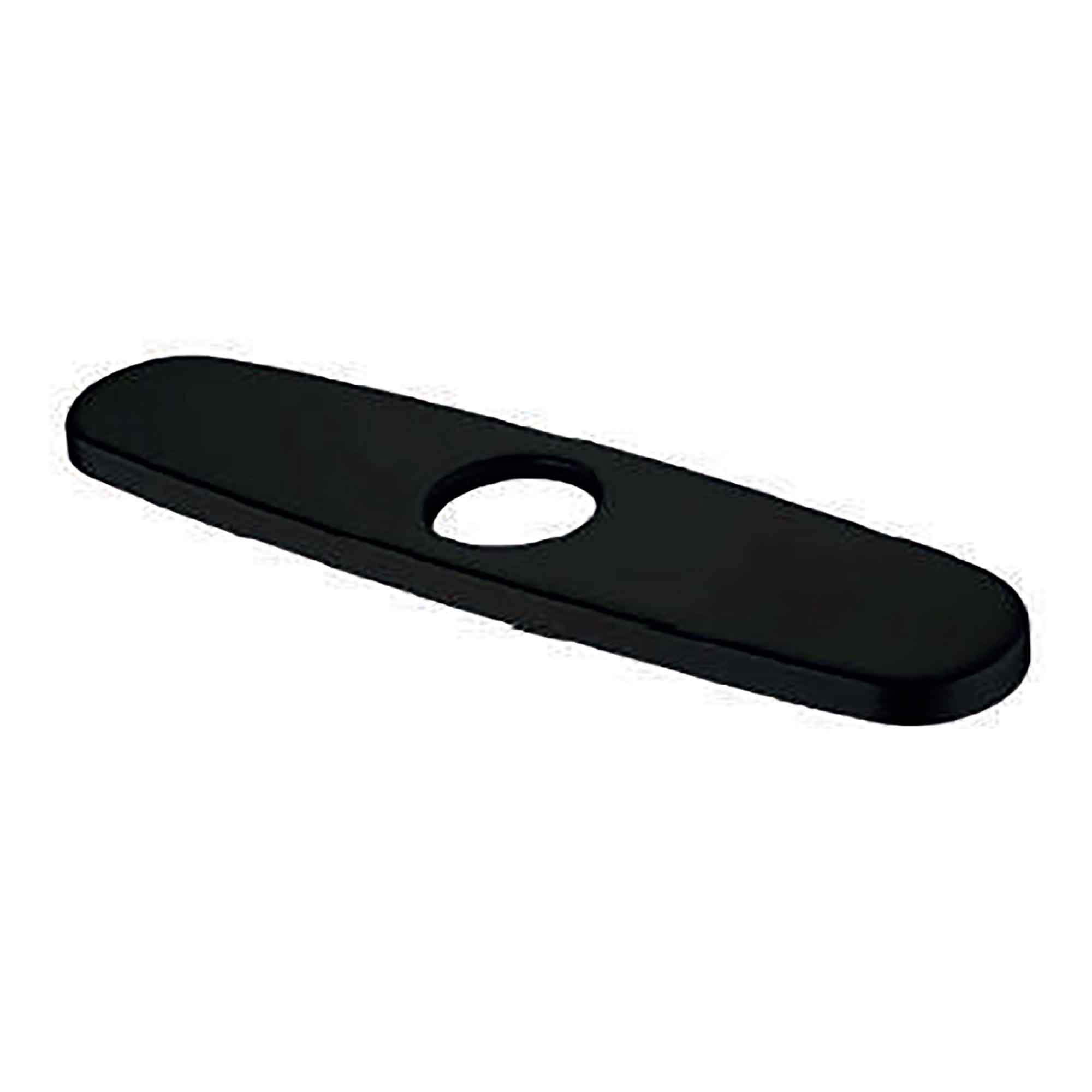 Plaque pour robinet de cuisine 10'' x 2,4'', noir mat