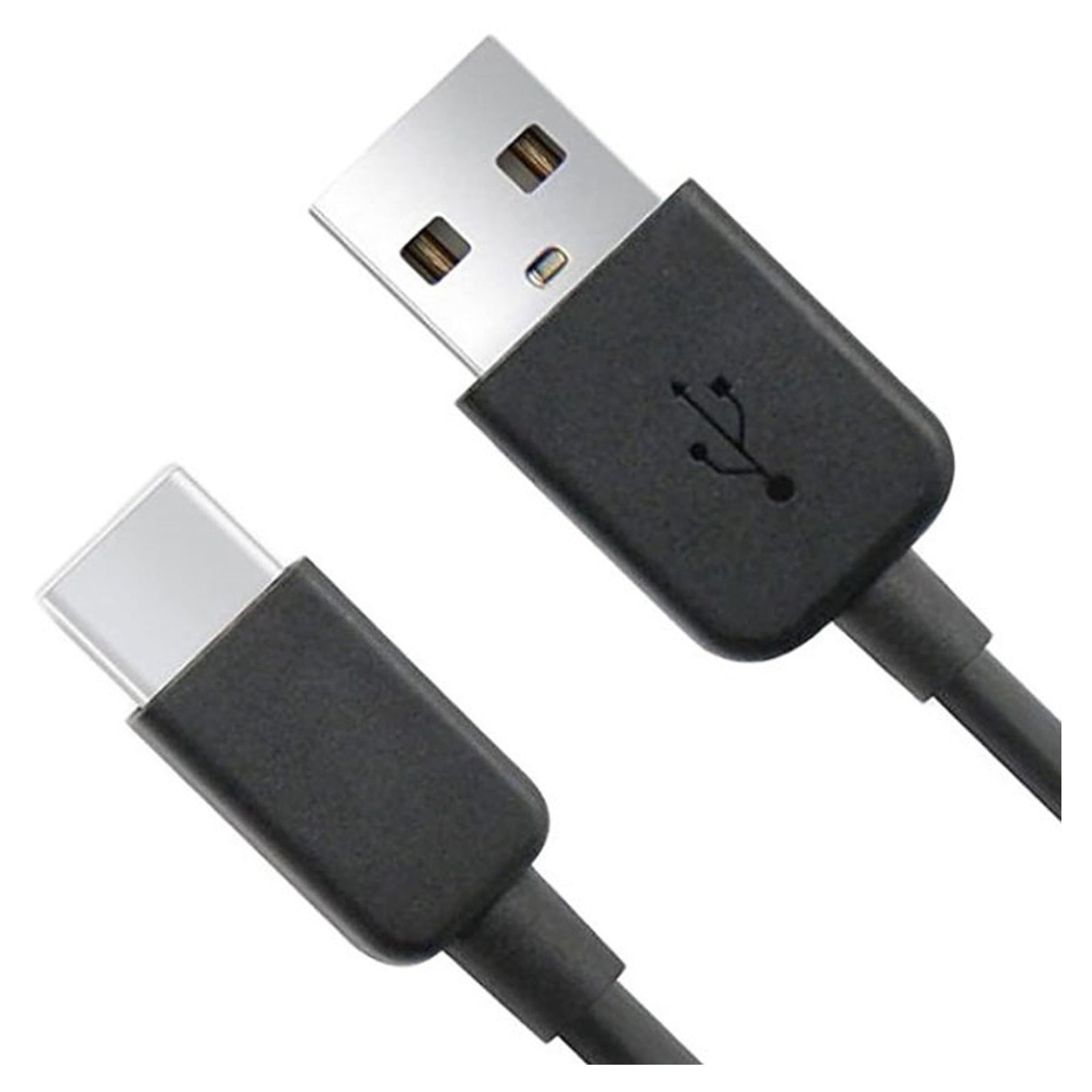 Cable USB-A, à Type-C, Tressé, 3 couleurs assorties, blanc, noir, gun métal, 3 mêtre