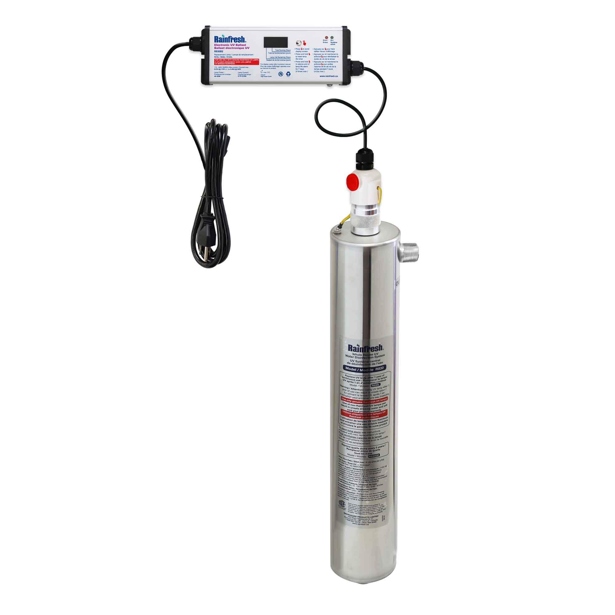 Système de désinfection UV, 30l pm / 8 gpm