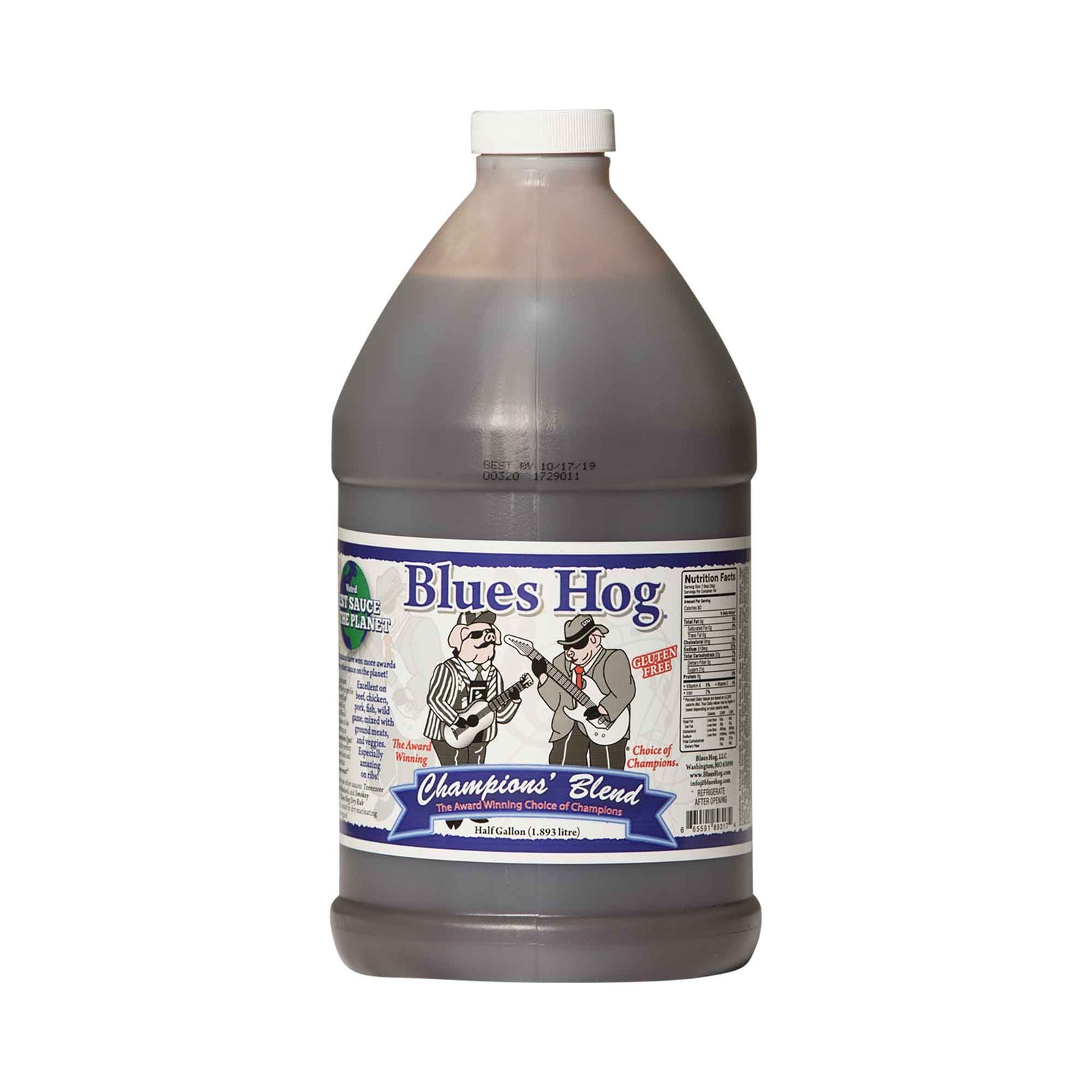 Sauce Blues hog champion blend, 1/2 gallon