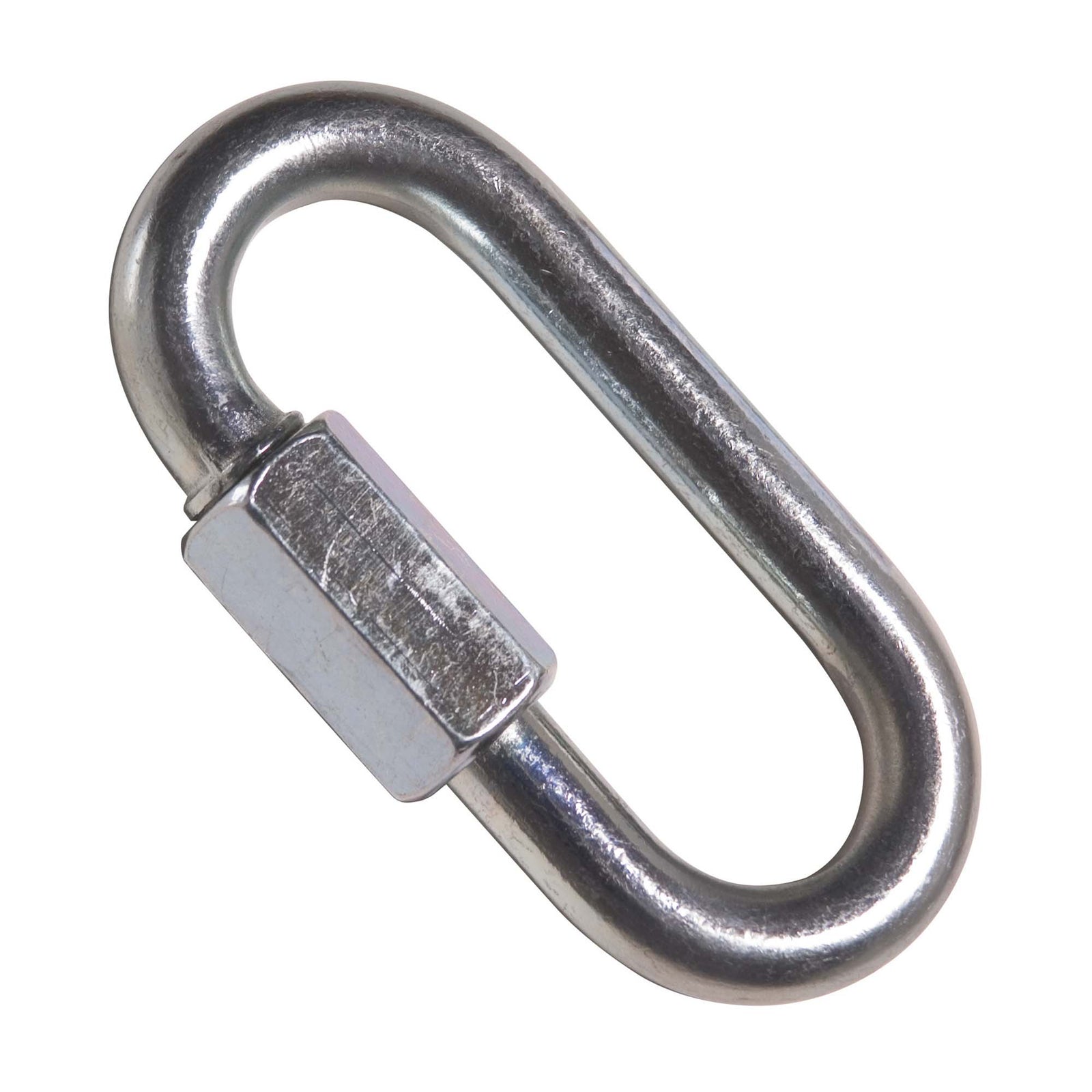 Maillon rapide plaqué de zinc de 1/8"