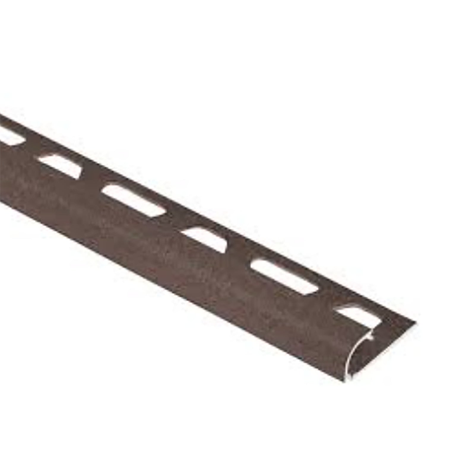 Moulure profilée de finition rondec en aluminium bronze 3/8'', 8'