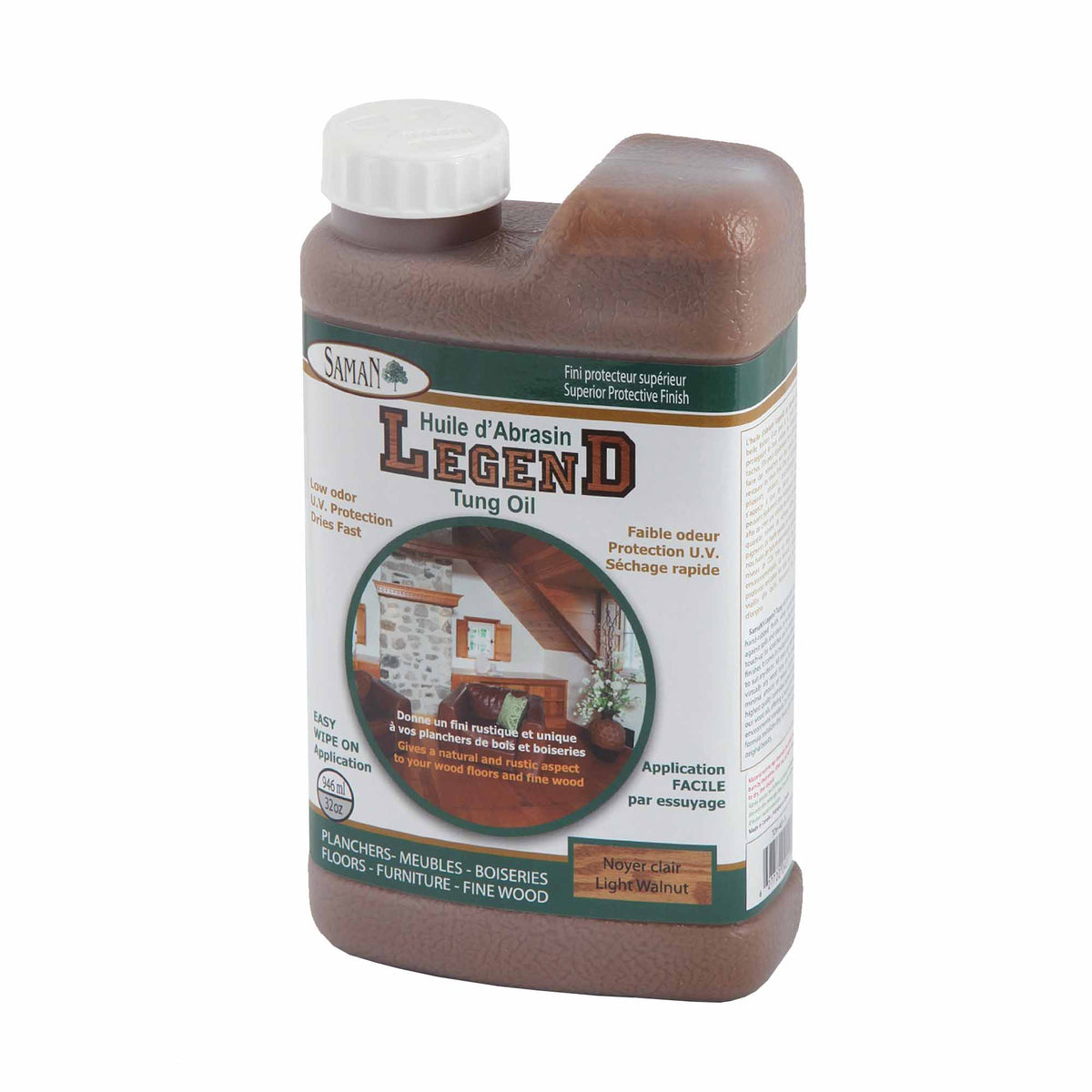 Huile protectrice d&#39;Abrasin Noyer Clair, 946 ml