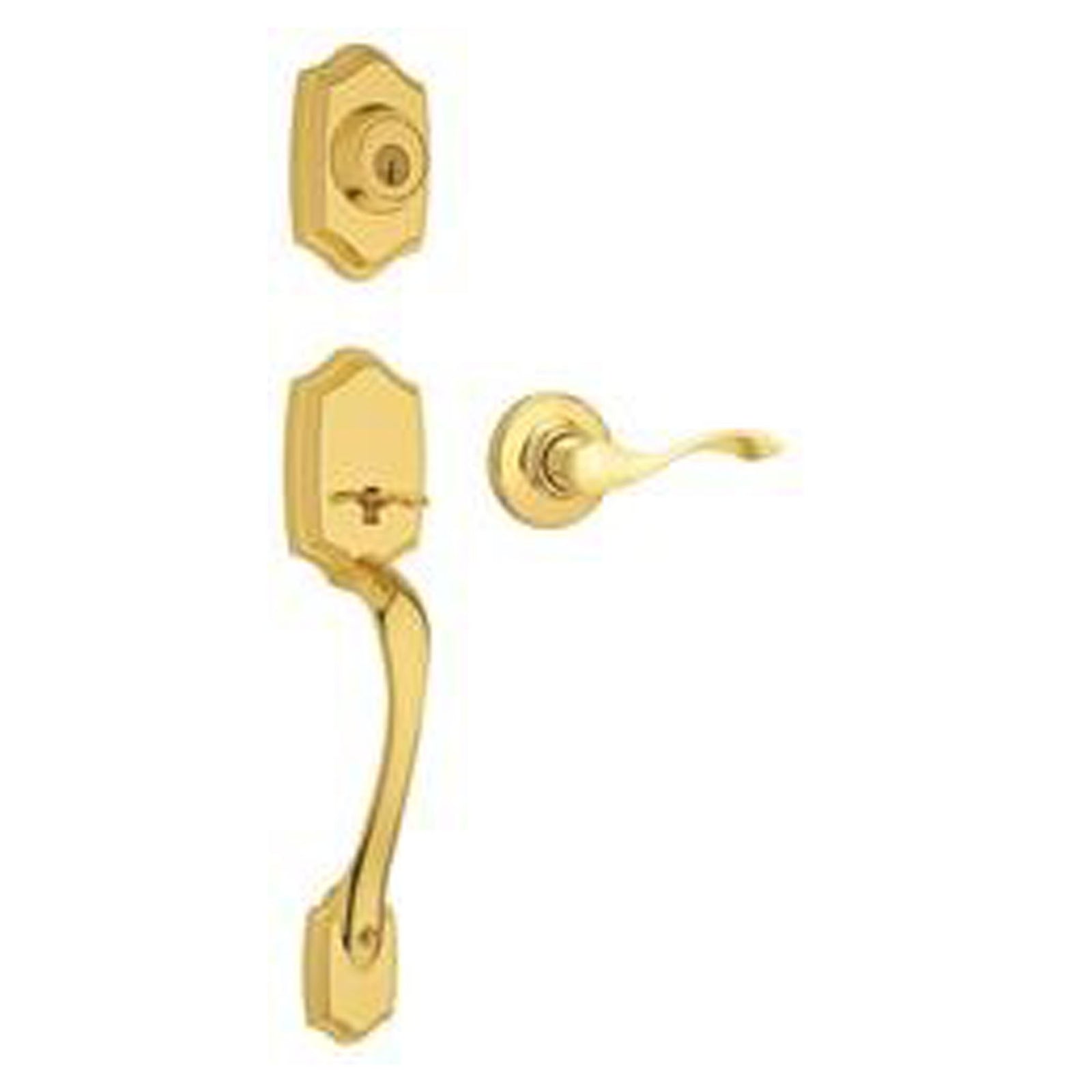 Clenche d'entrée Bentwood / Belmont, laiton