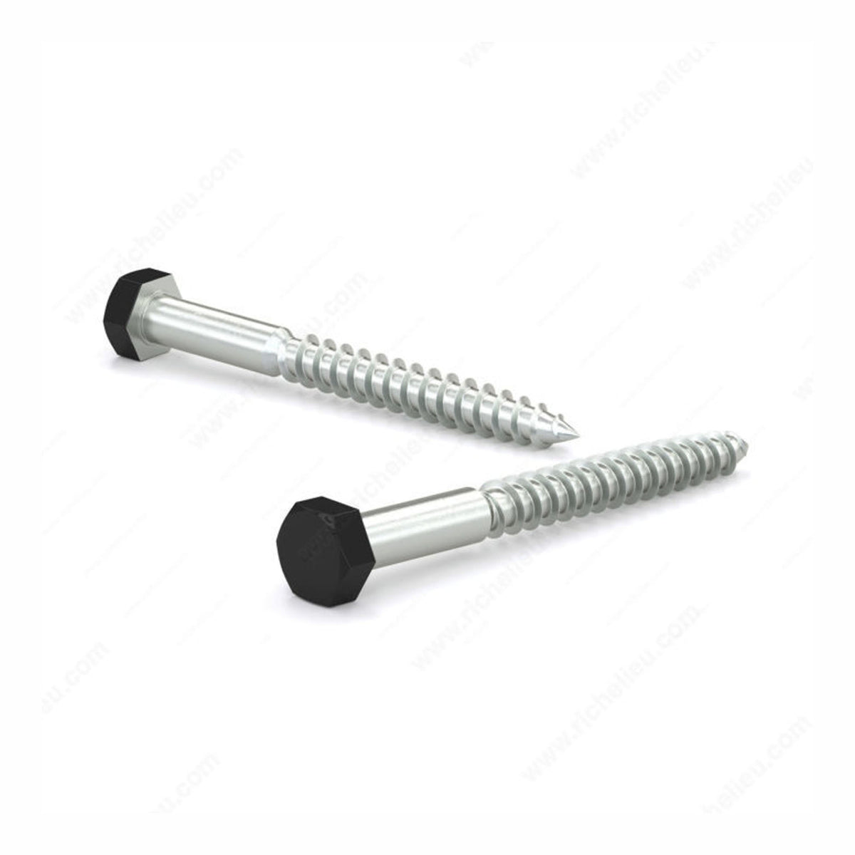 Tire-fond, noir, 1/2'' x 2'' (emballage de 3)