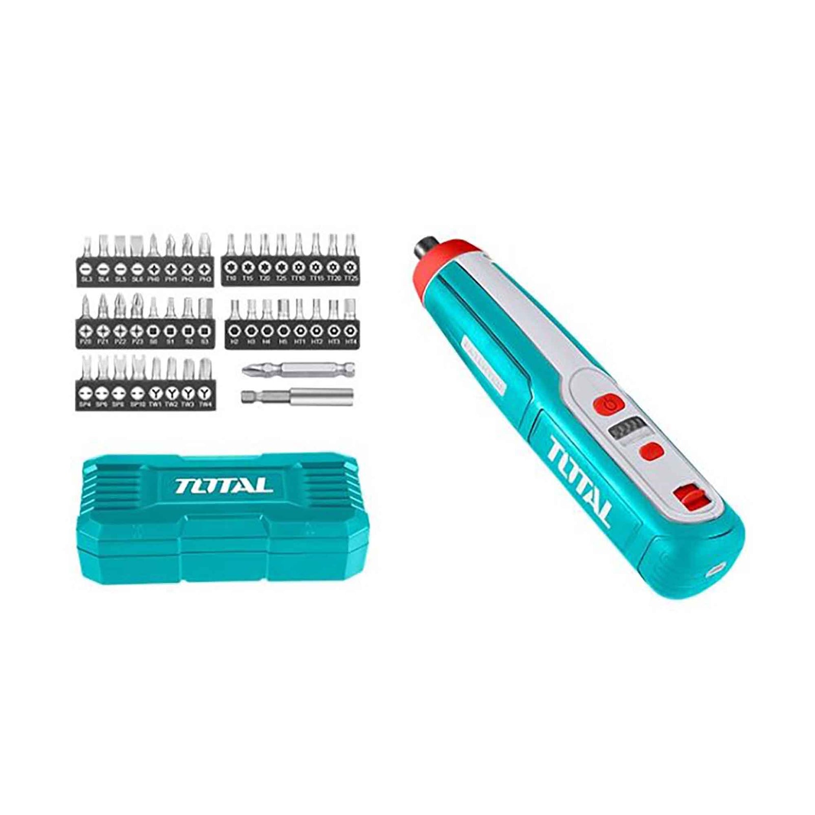 Tournevis sans fil, avec 40 embouts, 4 Volts