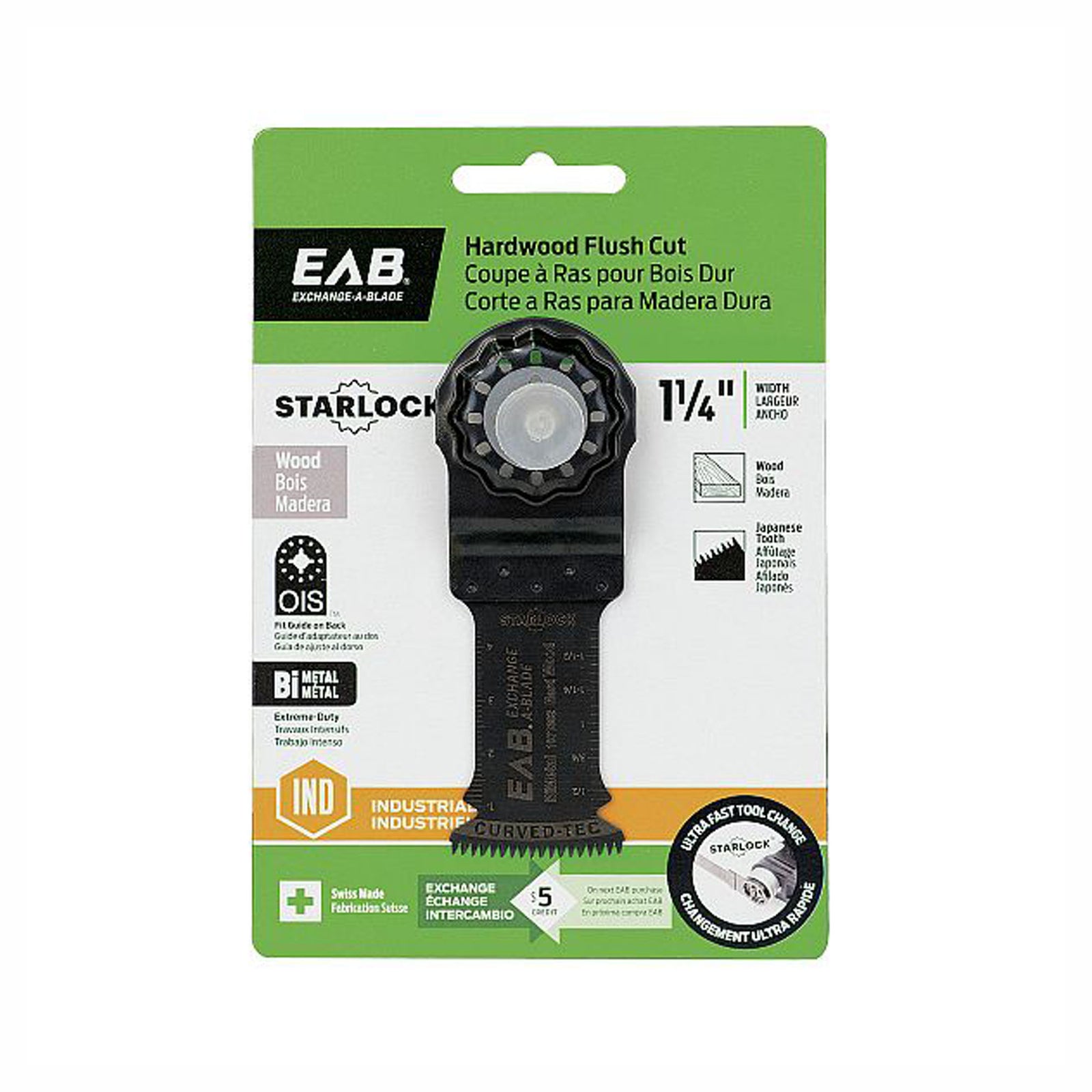 Lame de scie oscillante curver, japonaise pour bois dur, 1-1/4''