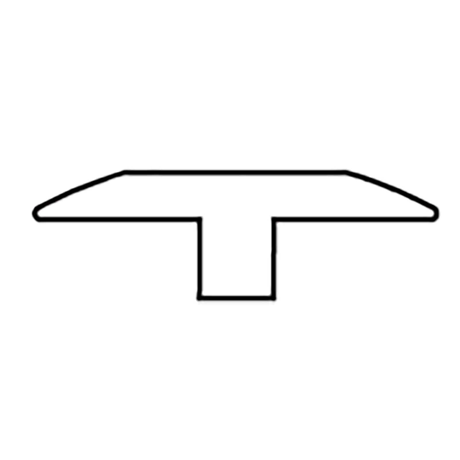 Moulure laminée en T, bouleau blanc