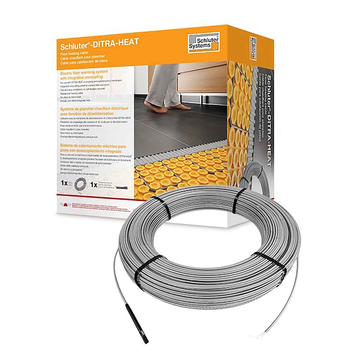 Câble chauffant DITRA-HEAT 240 V, 183 p²