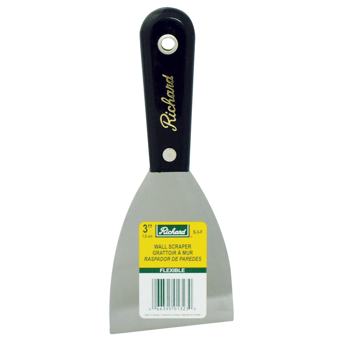 Grattoir à mur, lame carbone flexible de 3&#39;&#39; (7,6 cm)