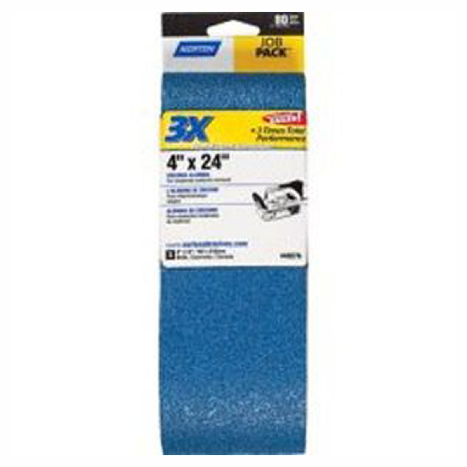 bande abrasive, 4'' x 24'', 80 gr