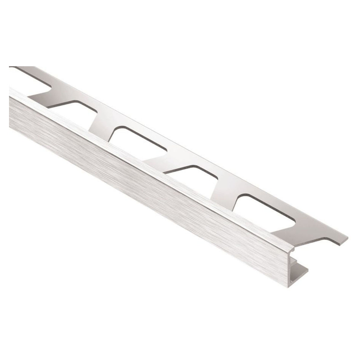 Profilé de protection pour transition en pente 87° en aluminium chromé brossé, 1/4'' 