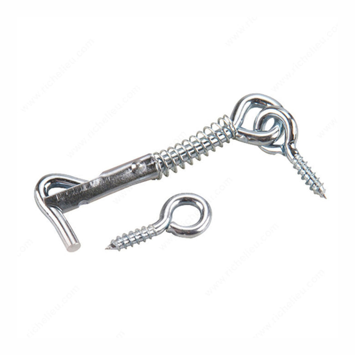 Crochet-anneau de sûreté pour barrière, zinc, 2-1/2'' (emballage de 2)