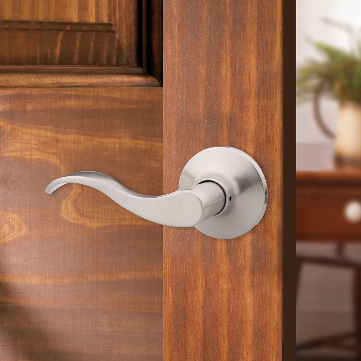 Poignée de passage Layton, nickel satin