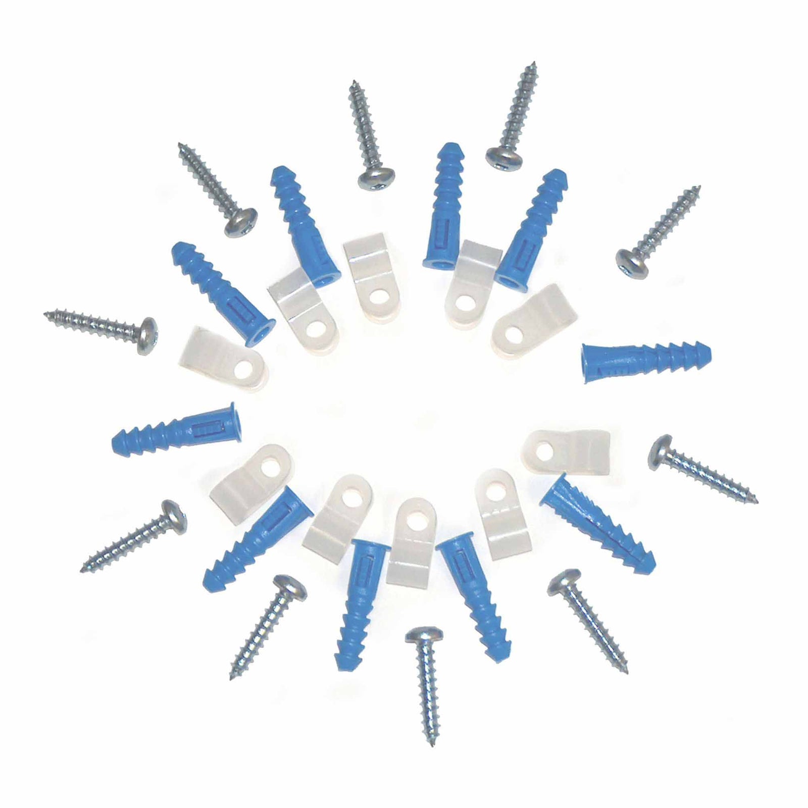 Ensemble de crochets arrière, de vis #10 et de chevilles, 30 unités