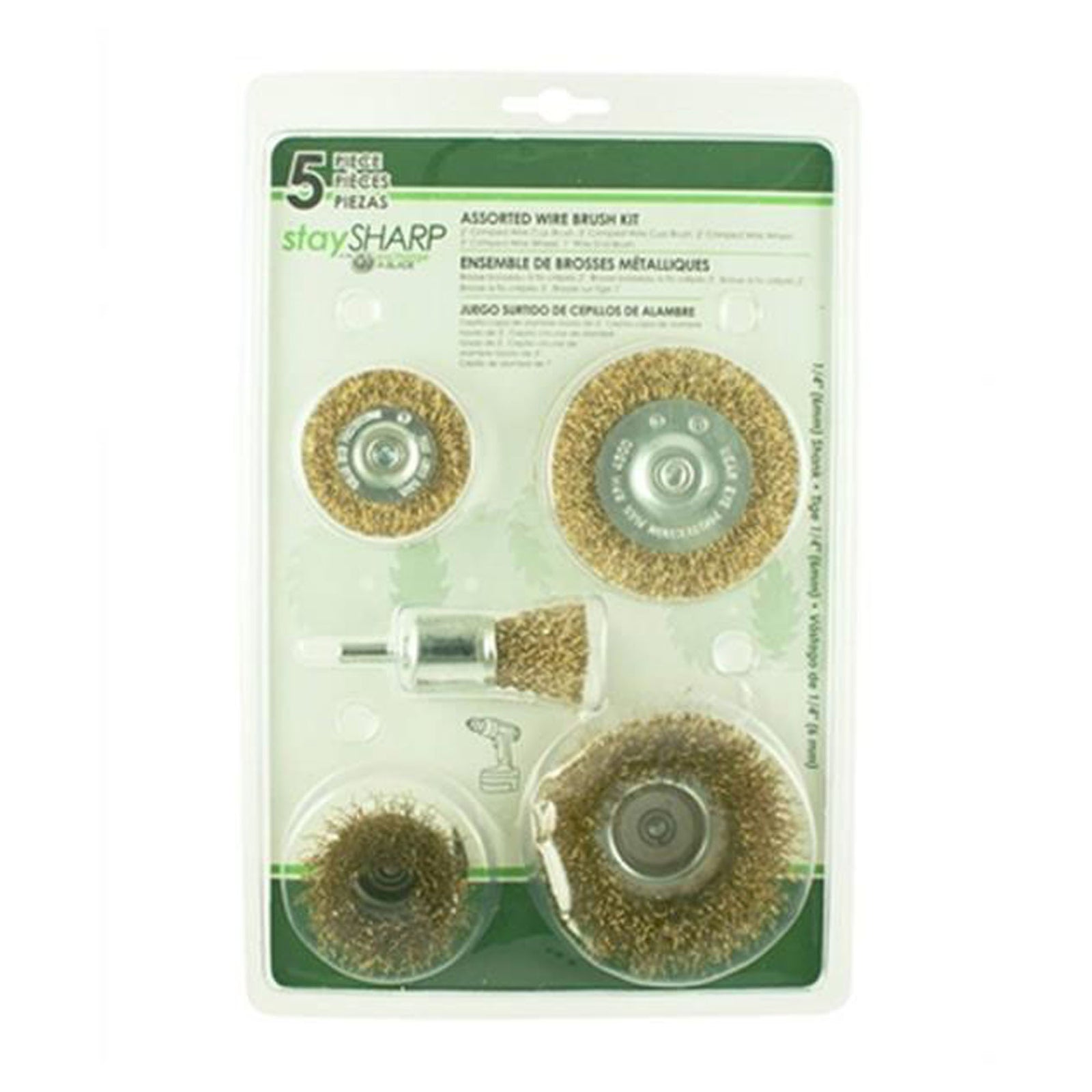Ensemble de brosses, de 5 pièces